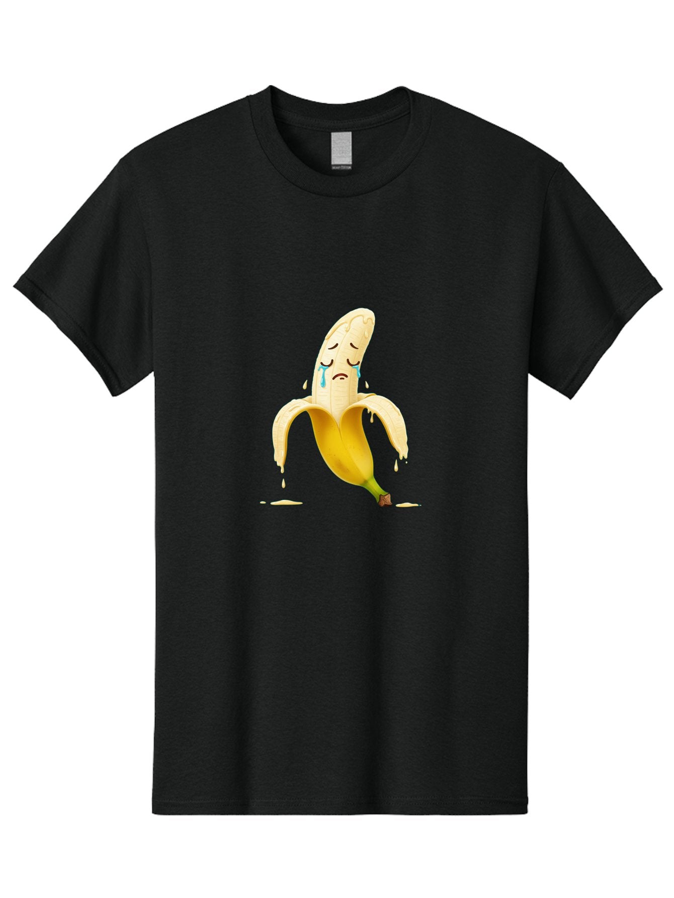 Crying-Banana-Peel-1 Men'S Graphic Tee, 100% Cotton, Comfortable Casual Summer Wear, Machine Washable, Vintage Camera, Old Camera, Antique Camera, Black Camera, Classic Photography, Photography Equipment, Nostalgic Device, Film Camera, Bam150 3