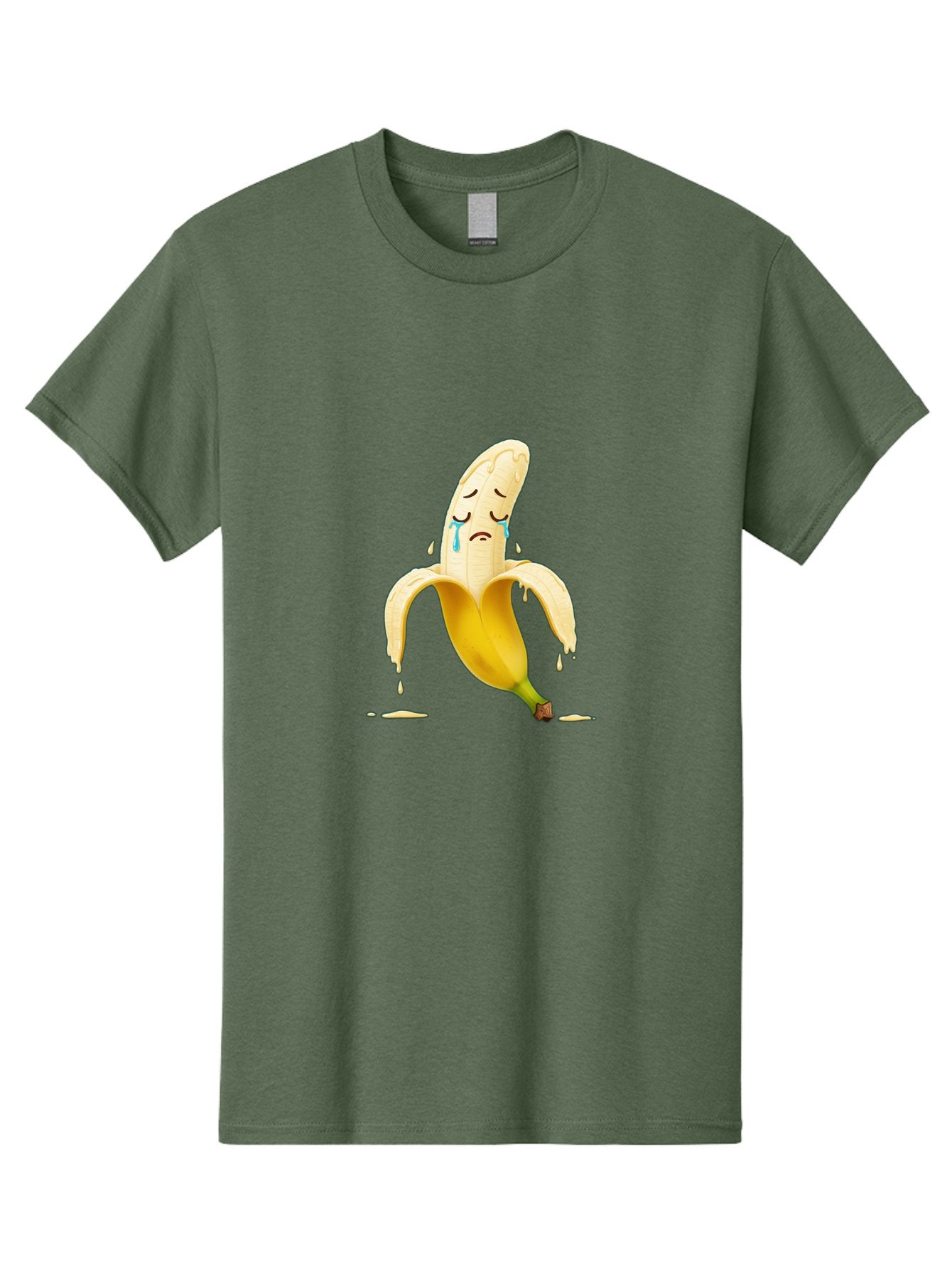 Crying-Banana-Peel-1 Men'S Graphic Tee, 100% Cotton, Comfortable Casual Summer Wear, Machine Washable, Vintage Camera, Old Camera, Antique Camera, Black Camera, Classic Photography, Photography Equipment, Nostalgic Device, Film Camera, Bam150