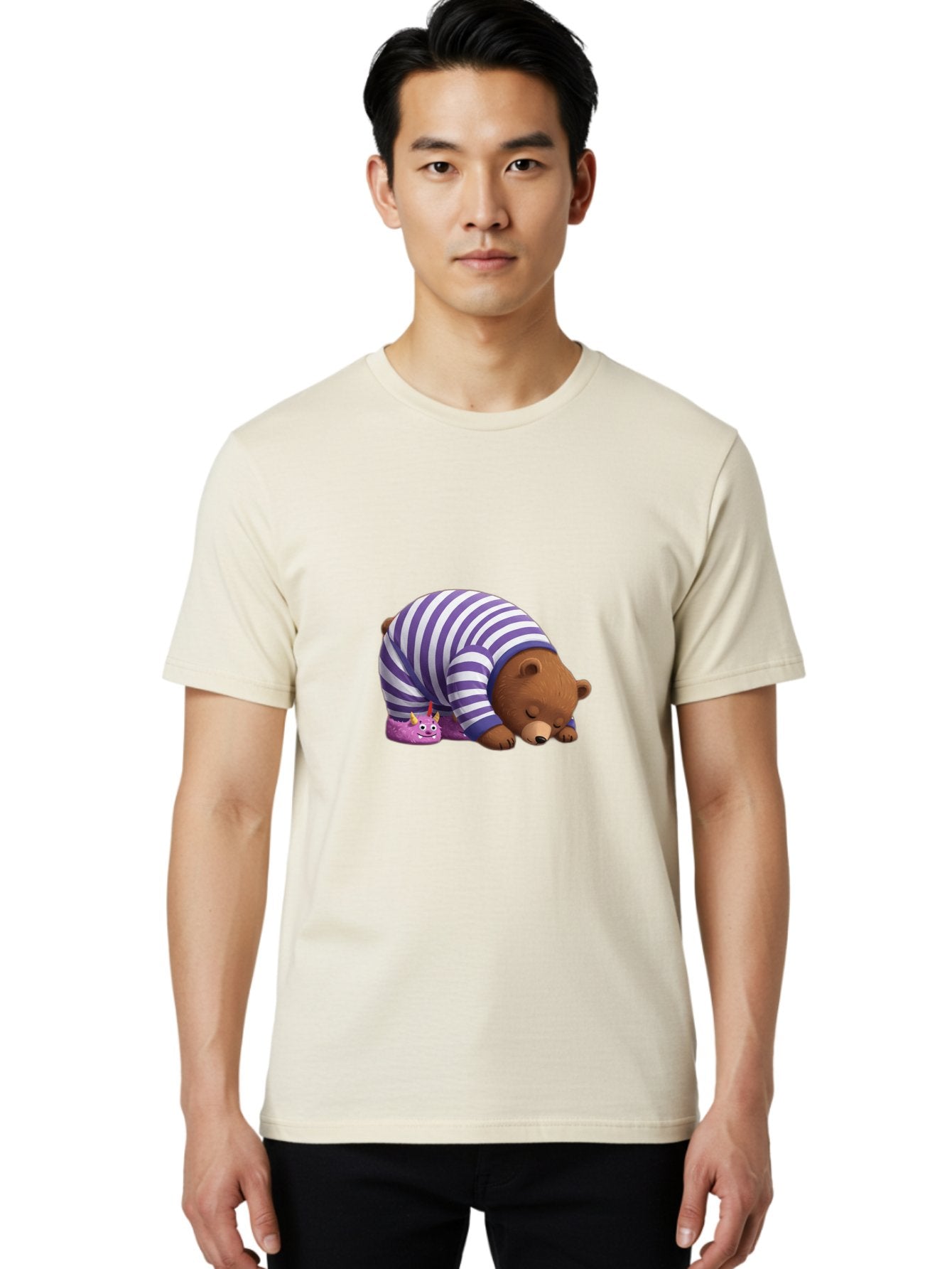 Crying-Bear-With-Unicorn-Slippers Men'S Graphic Tee, 100% Cotton, Comfortable Casual Summer Wear, Machine Washable, Vintage Camera, Old Camera, Antique Camera, Black Camera, Classic Photography, Photography Equipment, Nostalgic Device, Bam153 29