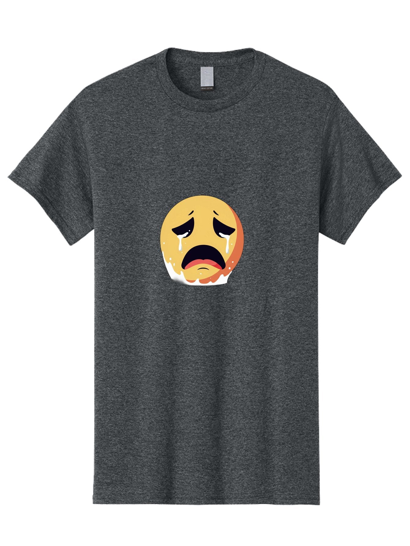 Crying-Emoji Men'S Graphic Tee, 100% Cotton, Comfortable Casual Summer Wear, Machine Washable, Vintage Camera, Old Camera, Antique Camera, Black Camera, Classic Photography, Photography Equipment, Nostalgic Device, Film Camera, Camera Art Bam156