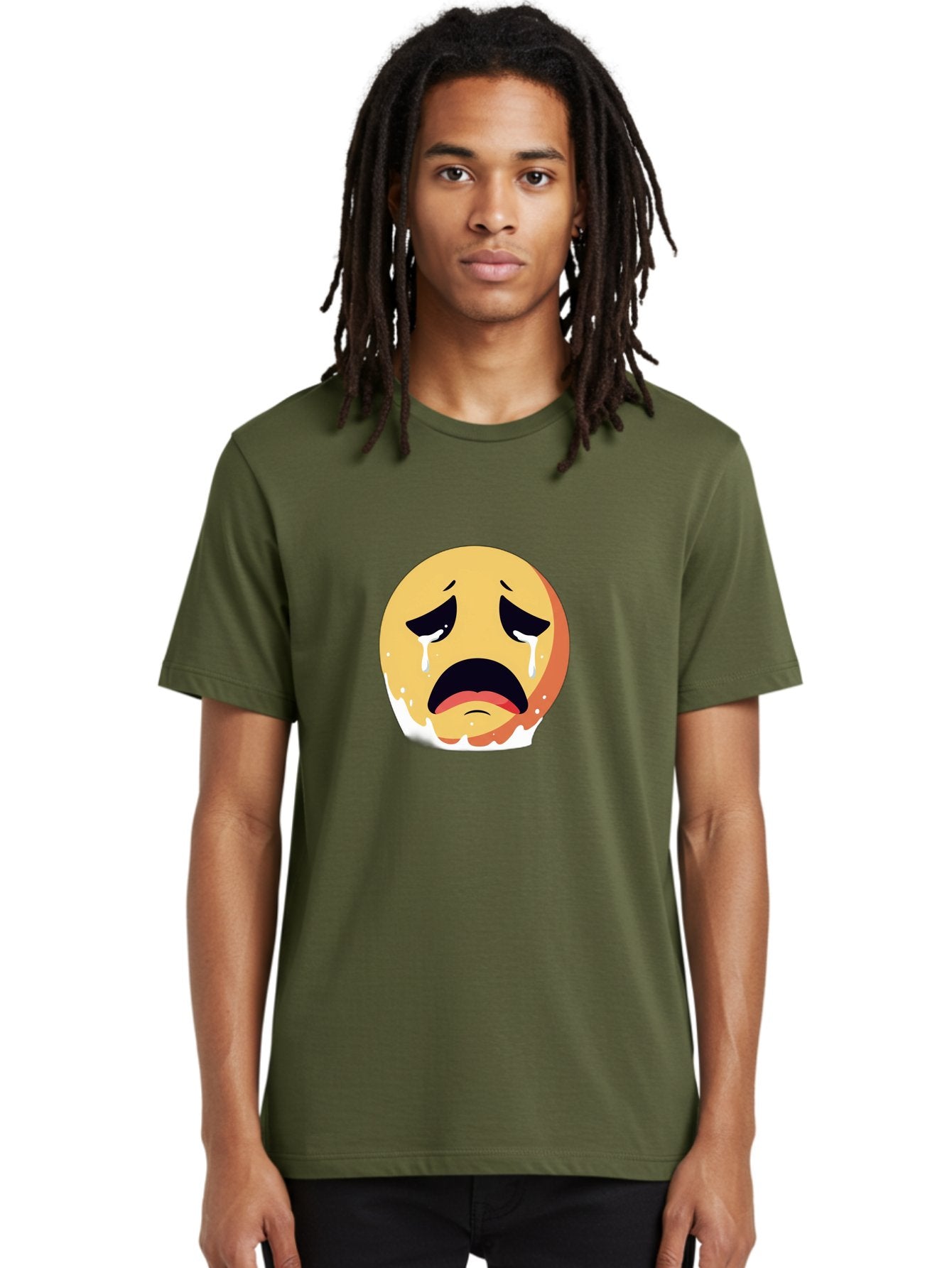 Crying-Emoji Men'S Graphic Tee, 100% Cotton, Comfortable Casual Summer Wear, Machine Washable, Vintage Camera, Old Camera, Antique Camera, Black Camera, Classic Photography, Photography Equipment, Nostalgic Device, Film Camera, Camera Art Bam156 29