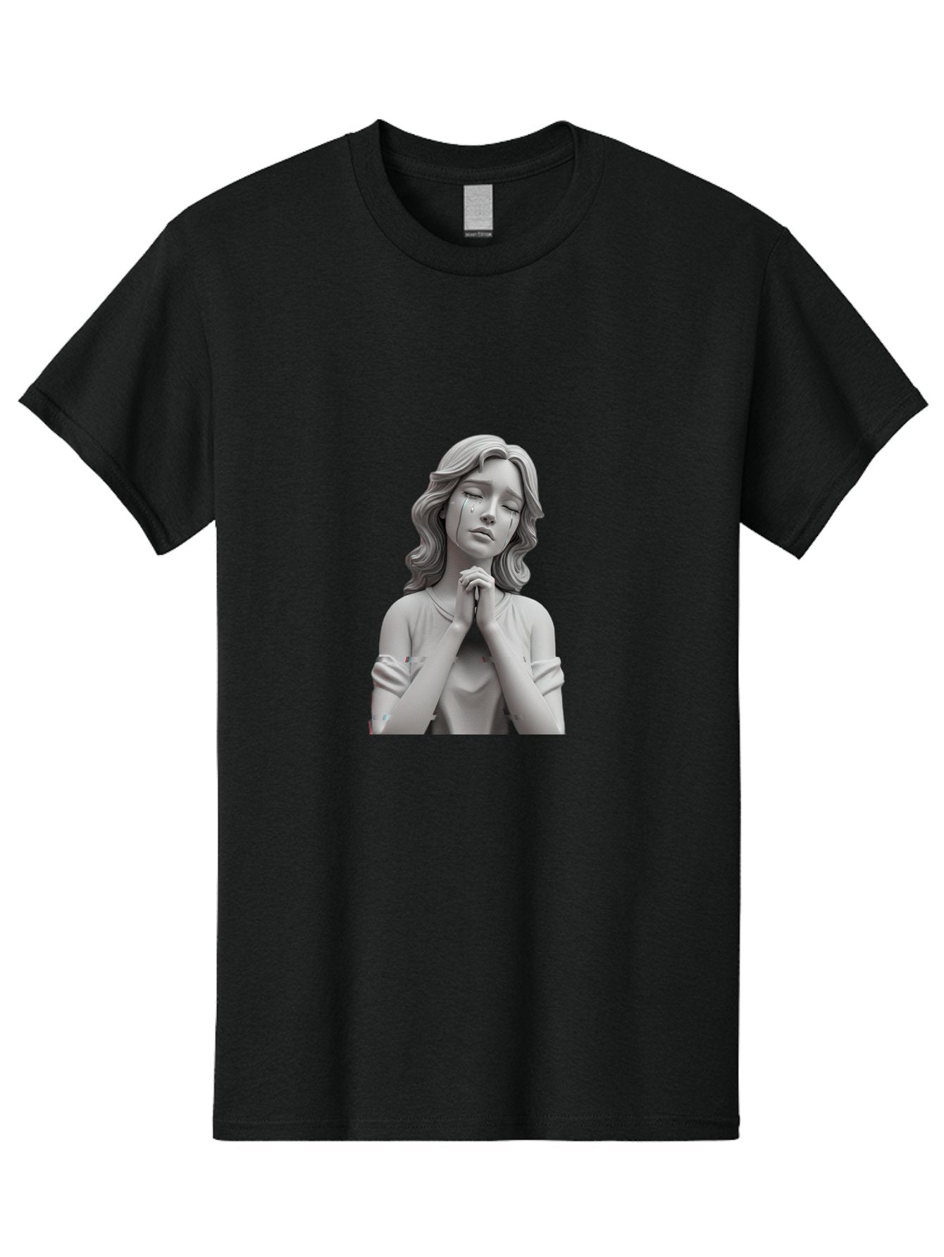 Crying-Lady-Statue Men'S Graphic Tee, 100% Cotton, Comfortable Casual Summer Wear, Machine Washable, Vintage Camera, Old Camera, Antique Camera, Black Camera, Classic Photography, Photography Equipment, Nostalgic Device, Film Camera, Bam160 3