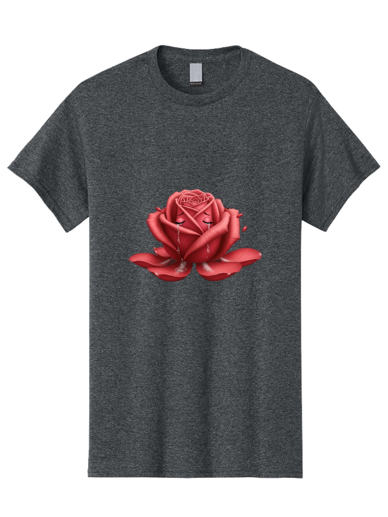 Crying-Rose-1 Men'S Graphic Tee, 100% Cotton, Comfortable Casual Summer Wear, Machine Washable, Vintage Camera, Old Camera, Antique Camera, Black Camera, Classic Photography, Photography Equipment, Nostalgic Device, Film Camera, Camera Art Bam178 12