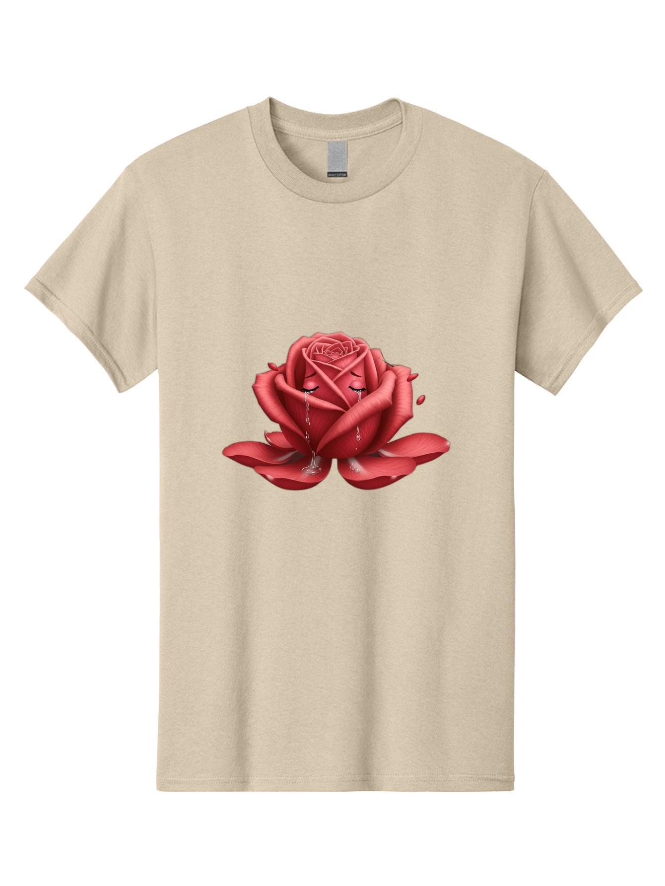 Crying-Rose-1 Men'S Graphic Tee, 100% Cotton, Comfortable Casual Summer Wear, Machine Washable, Vintage Camera, Old Camera, Antique Camera, Black Camera, Classic Photography, Photography Equipment, Nostalgic Device, Film Camera, Camera Art Bam178 6