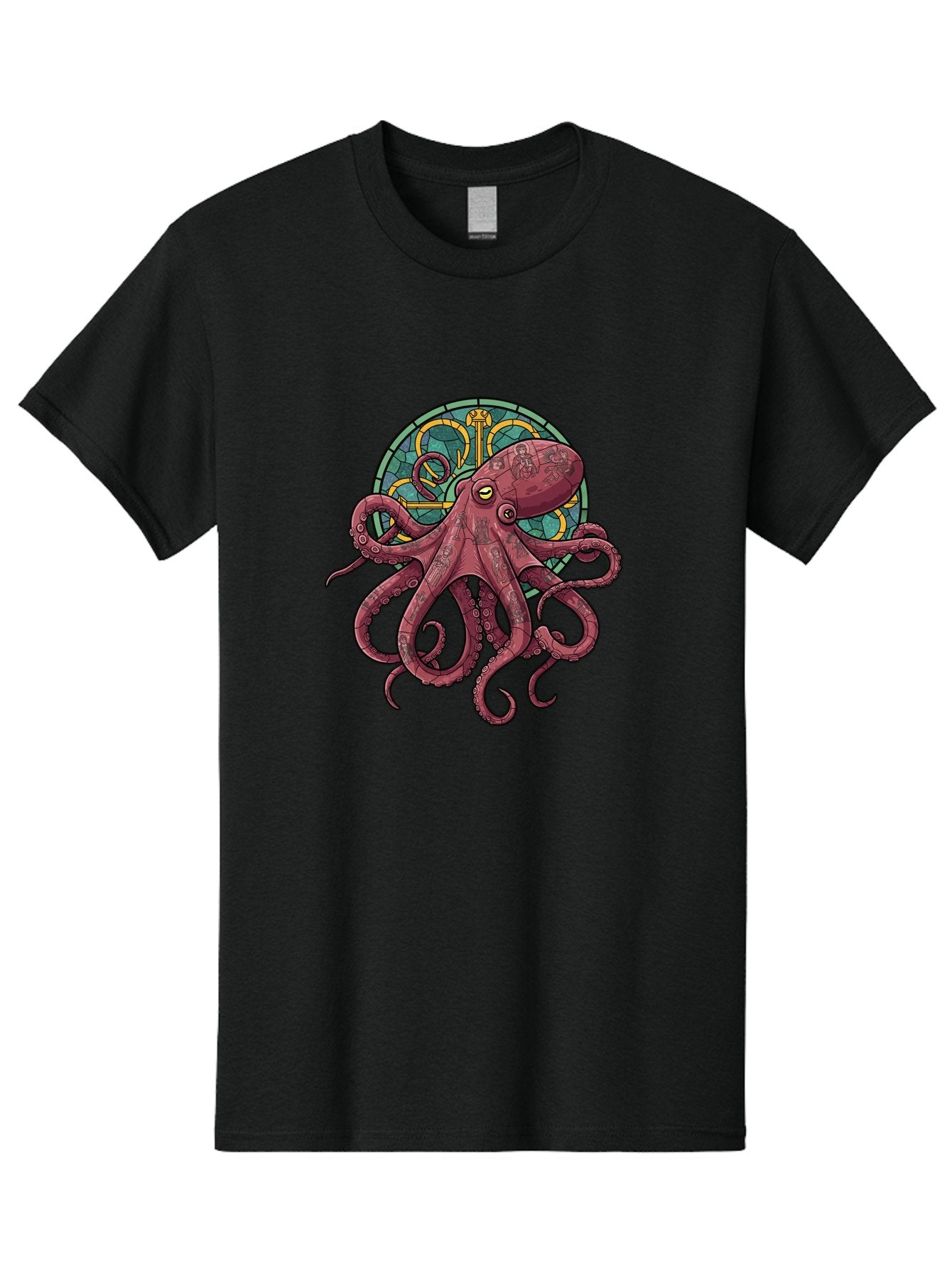 Cthulhu-Octopus Men'S Graphic Tee, 100% Cotton, Comfortable Casual Summer Wear, Machine Washable, Vintage Camera, Old Camera, Antique Camera, Black Camera, Classic Photography, Photography Equipment, Nostalgic Device, Film Camera, Camera Art Bam182 13