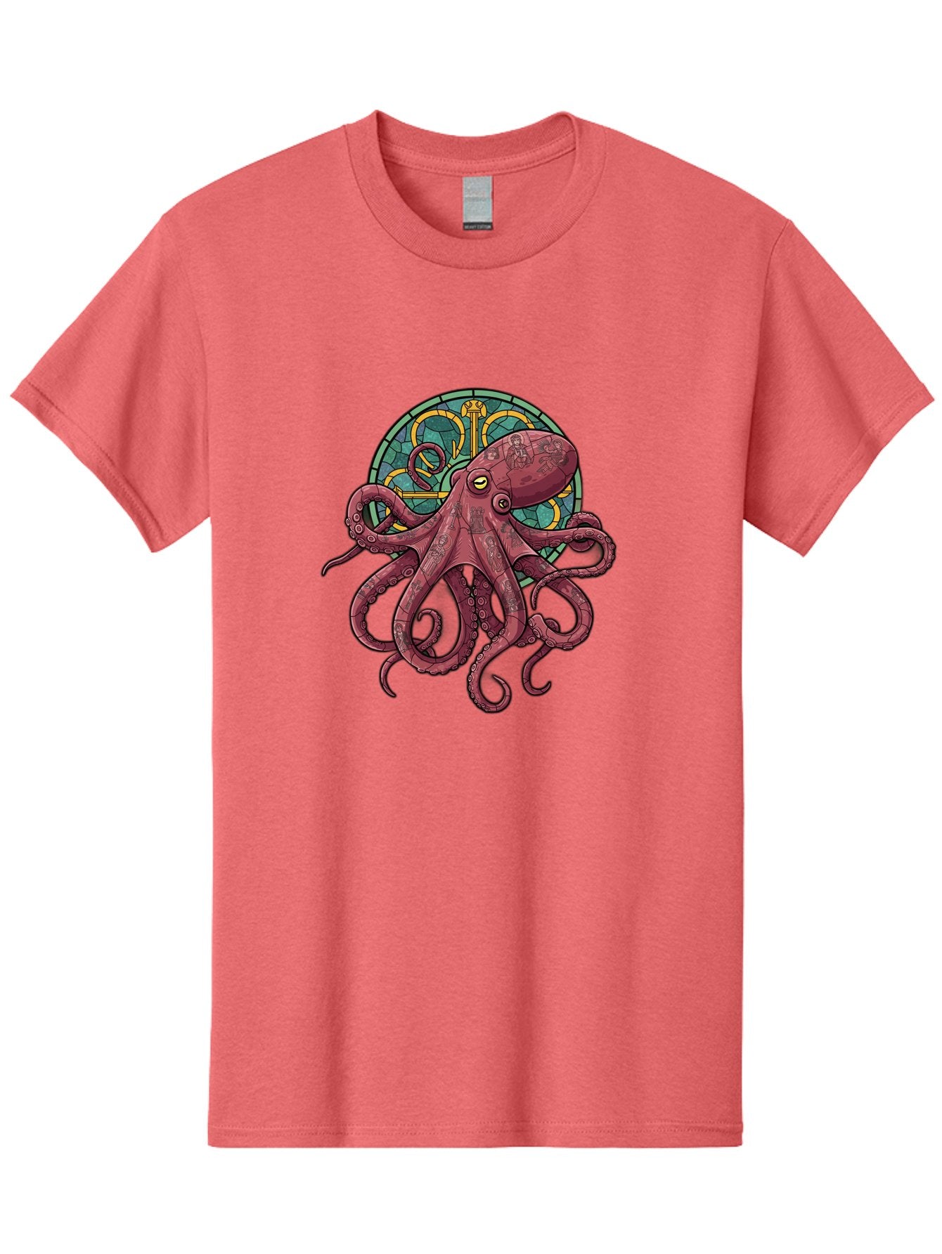 Cthulhu-Octopus Men'S Graphic Tee, 100% Cotton, Comfortable Casual Summer Wear, Machine Washable, Vintage Camera, Old Camera, Antique Camera, Black Camera, Classic Photography, Photography Equipment, Nostalgic Device, Film Camera, Camera Art Bam182 11