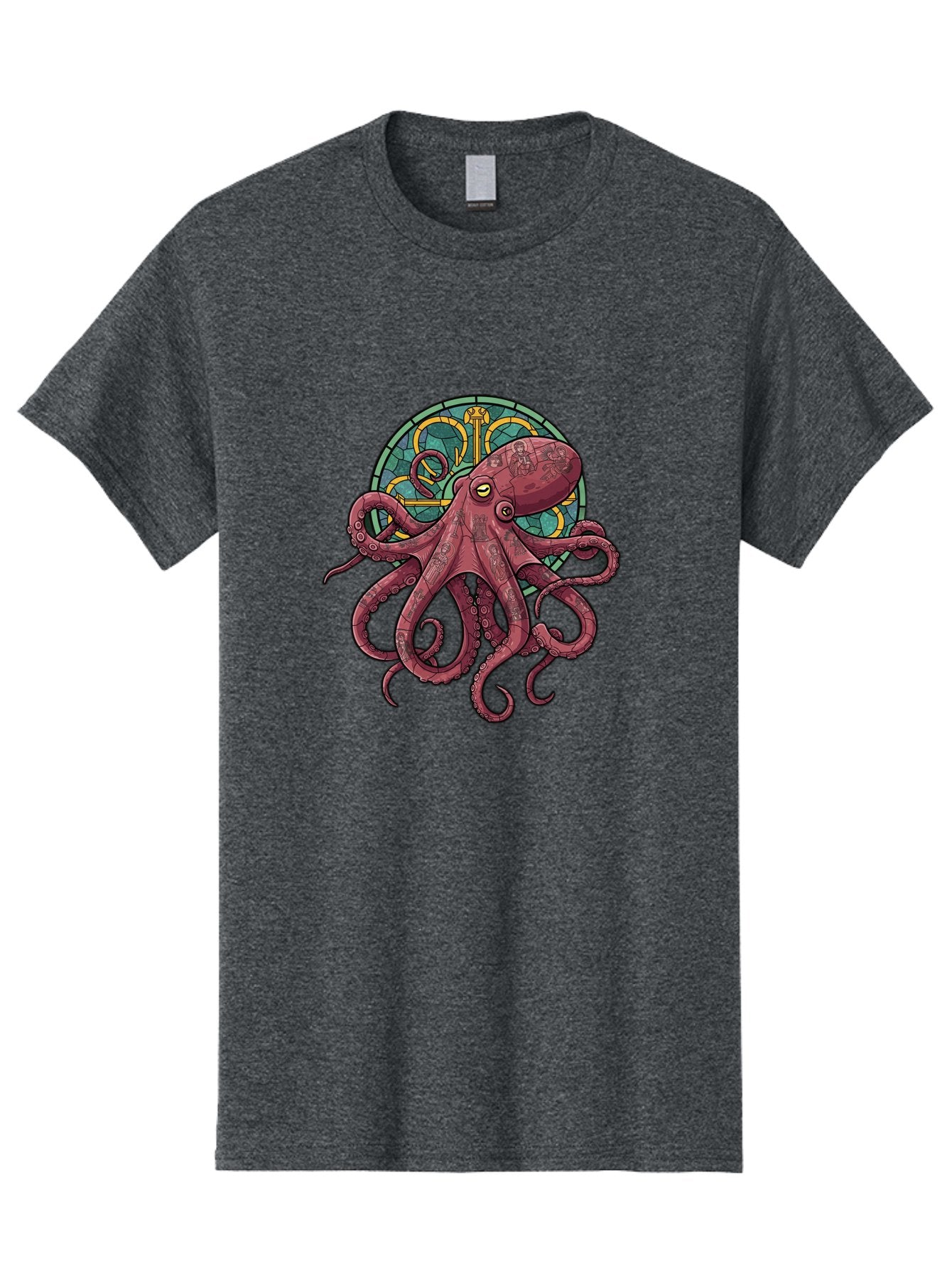 Cthulhu-Octopus Men'S Graphic Tee, 100% Cotton, Comfortable Casual Summer Wear, Machine Washable, Vintage Camera, Old Camera, Antique Camera, Black Camera, Classic Photography, Photography Equipment, Nostalgic Device, Film Camera, Camera Art Bam182 6