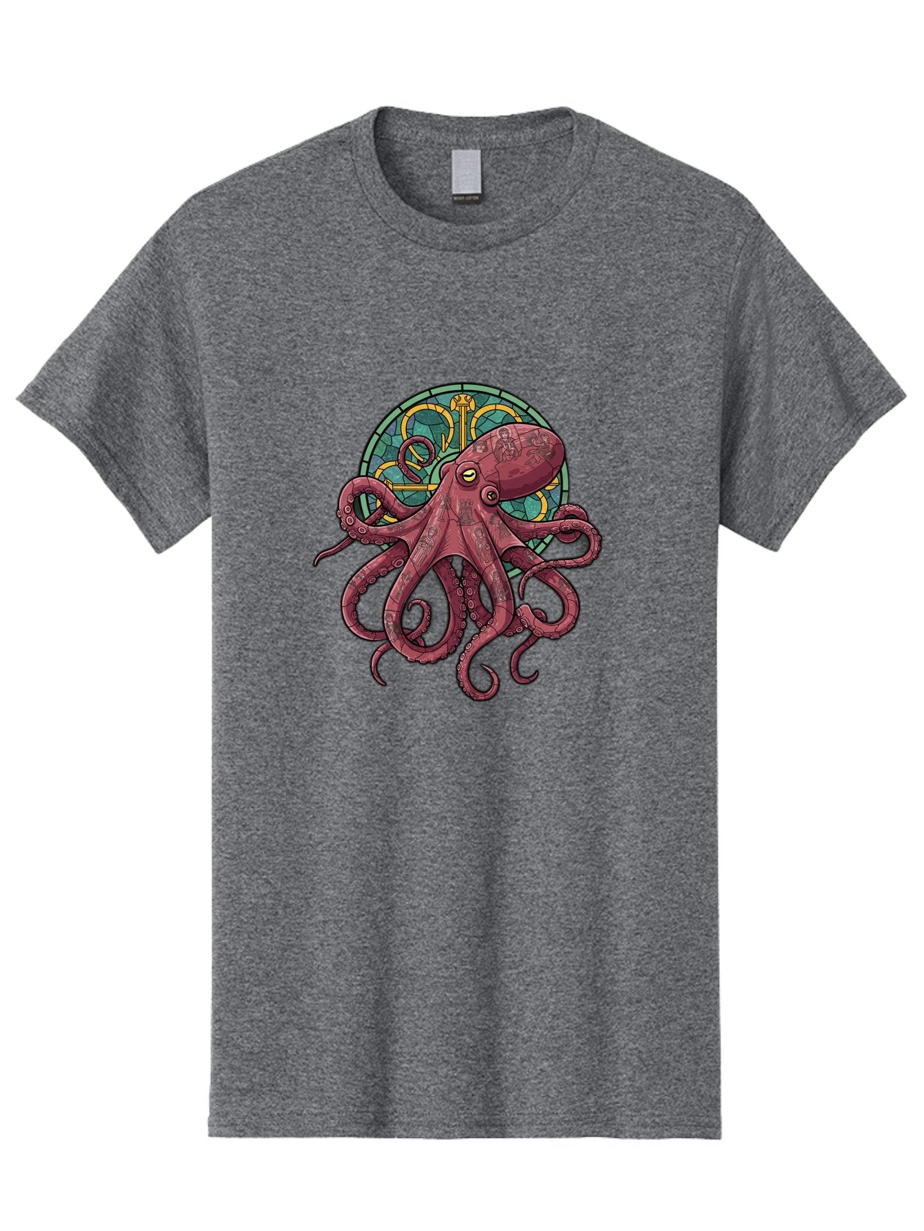 Cthulhu-Octopus Men'S Graphic Tee, 100% Cotton, Comfortable Casual Summer Wear, Machine Washable, Vintage Camera, Old Camera, Antique Camera, Black Camera, Classic Photography, Photography Equipment, Nostalgic Device, Film Camera, Camera Art Bam182 14