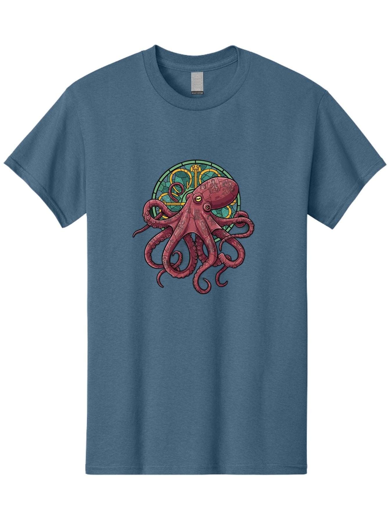 Cthulhu-Octopus Men'S Graphic Tee, 100% Cotton, Comfortable Casual Summer Wear, Machine Washable, Vintage Camera, Old Camera, Antique Camera, Black Camera, Classic Photography, Photography Equipment, Nostalgic Device, Film Camera, Camera Art Bam182 3