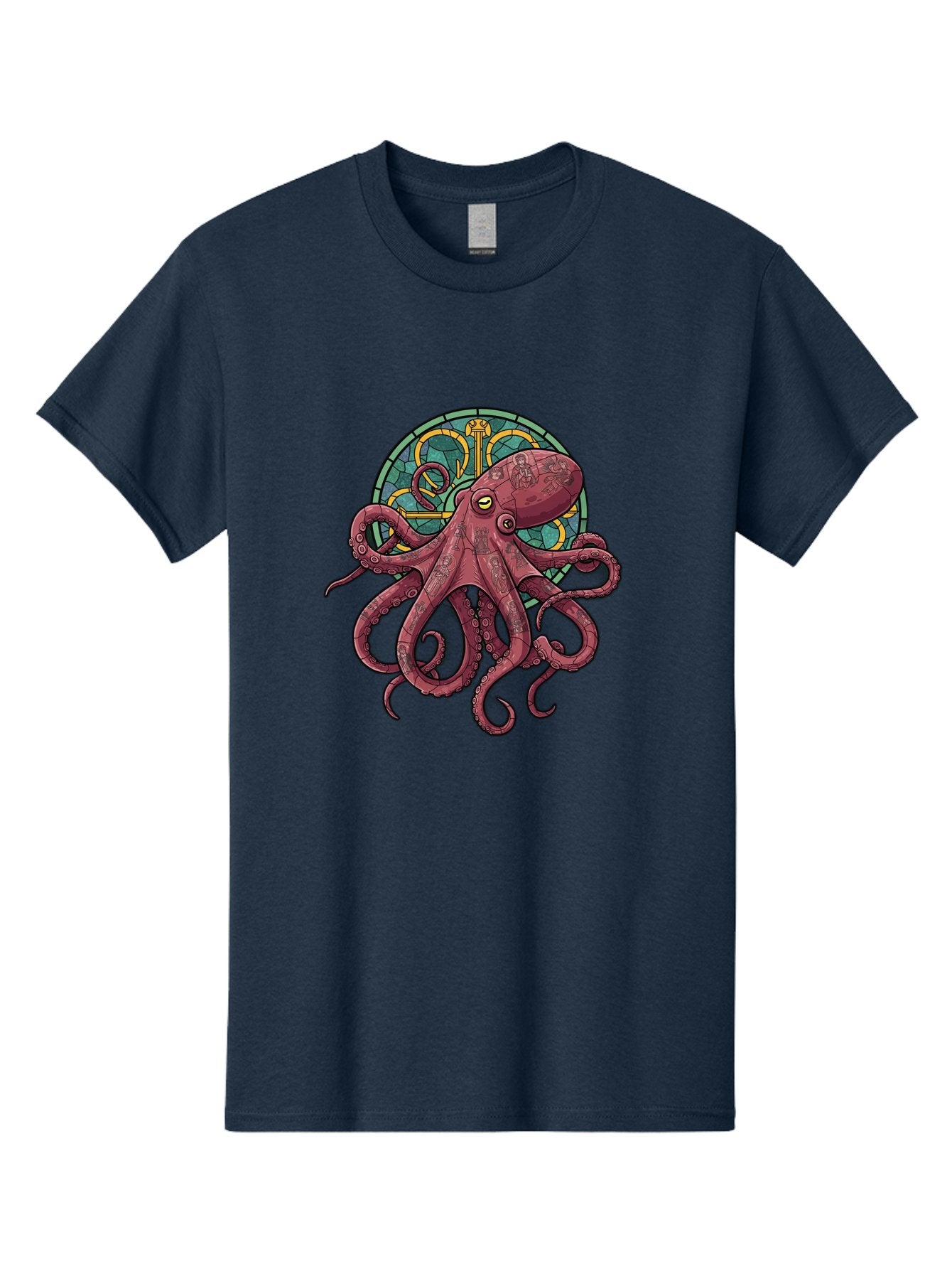 Cthulhu-Octopus Men'S Graphic Tee, 100% Cotton, Comfortable Casual Summer Wear, Machine Washable, Vintage Camera, Old Camera, Antique Camera, Black Camera, Classic Photography, Photography Equipment, Nostalgic Device, Film Camera, Camera Art Bam182 9