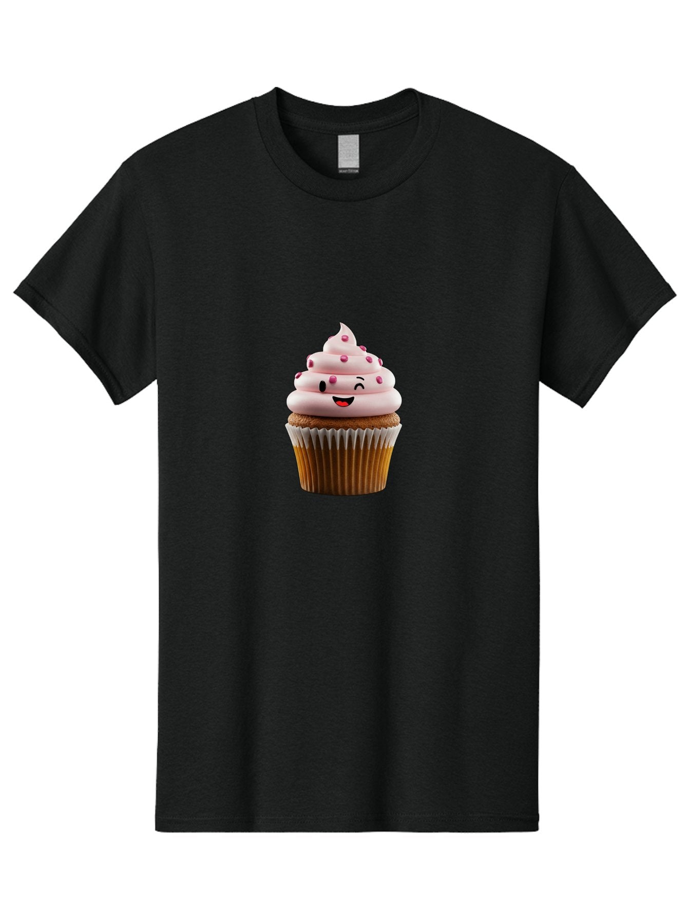 Cupcake-1 Men'S Graphic Tee, 100% Cotton, Comfortable Casual Summer Wear, Machine Washable, Vintage Camera, Old Camera, Antique Camera, Black Camera, Classic Photography, Photography Equipment, Nostalgic Device, Film Camera, Camera Art Bam186 5