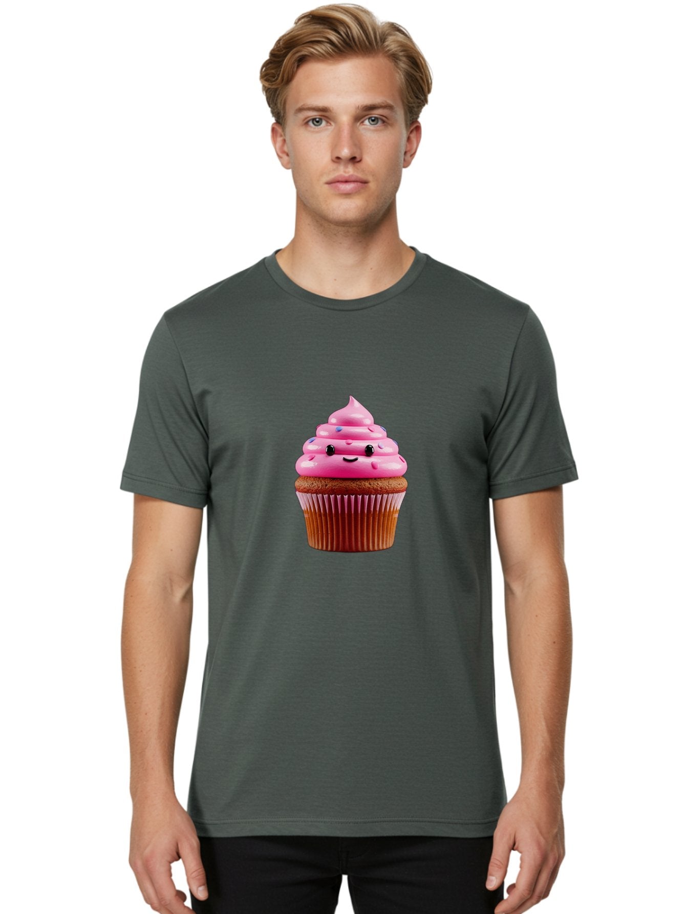 Cupcake-2 Men'S Graphic Tee, 100% Cotton, Comfortable Casual Summer Wear, Machine Washable, Vintage Camera, Old Camera, Antique Camera, Black Camera, Classic Photography, Photography Equipment, Nostalgic Device, Film Camera, Camera Art Bam187 19