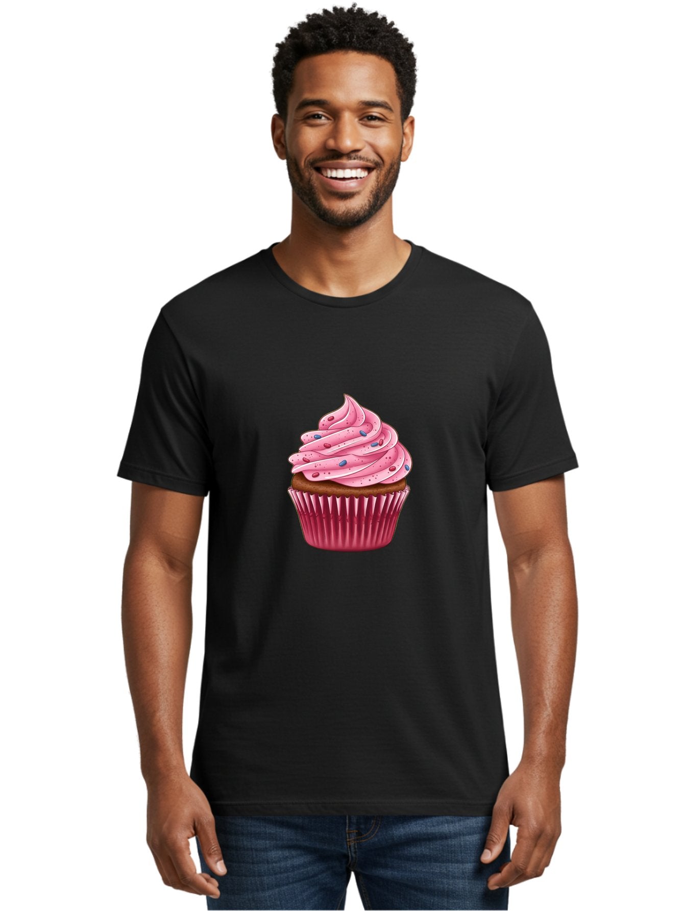 Cupcake-3 Men'S Graphic Tee, 100% Cotton, Comfortable Casual Summer Wear, Machine Washable, Vintage Camera, Old Camera, Antique Camera, Black Camera, Classic Photography, Photography Equipment, Nostalgic Device, Film Camera, Camera Art Bam188 16