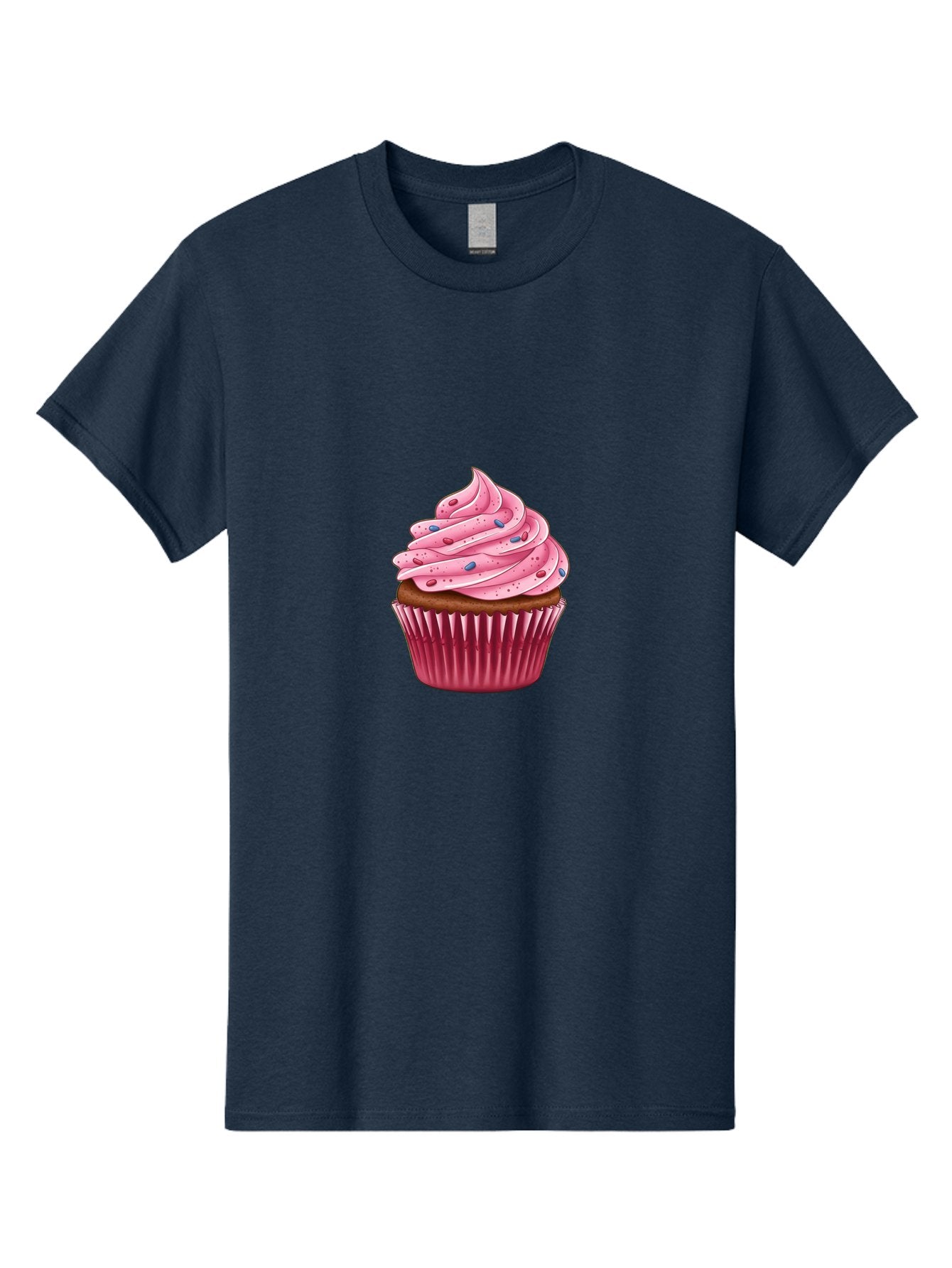 Cupcake-3 Men'S Graphic Tee, 100% Cotton, Comfortable Casual Summer Wear, Machine Washable, Vintage Camera, Old Camera, Antique Camera, Black Camera, Classic Photography, Photography Equipment, Nostalgic Device, Film Camera, Camera Art Bam188
