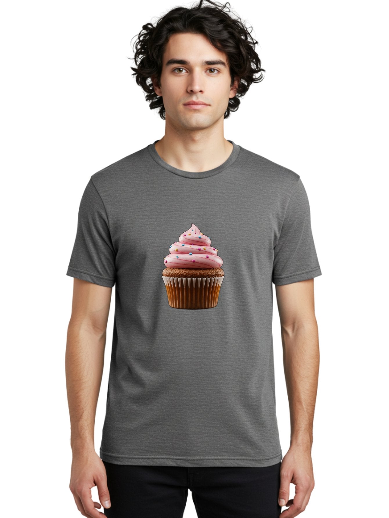 Cupcake-4 Men'S Graphic Tee, 100% Cotton, Comfortable Casual Summer Wear, Machine Washable, Vintage Camera, Old Camera, Antique Camera, Black Camera, Classic Photography, Photography Equipment, Nostalgic Device, Film Camera, Camera Art Bam189 25
