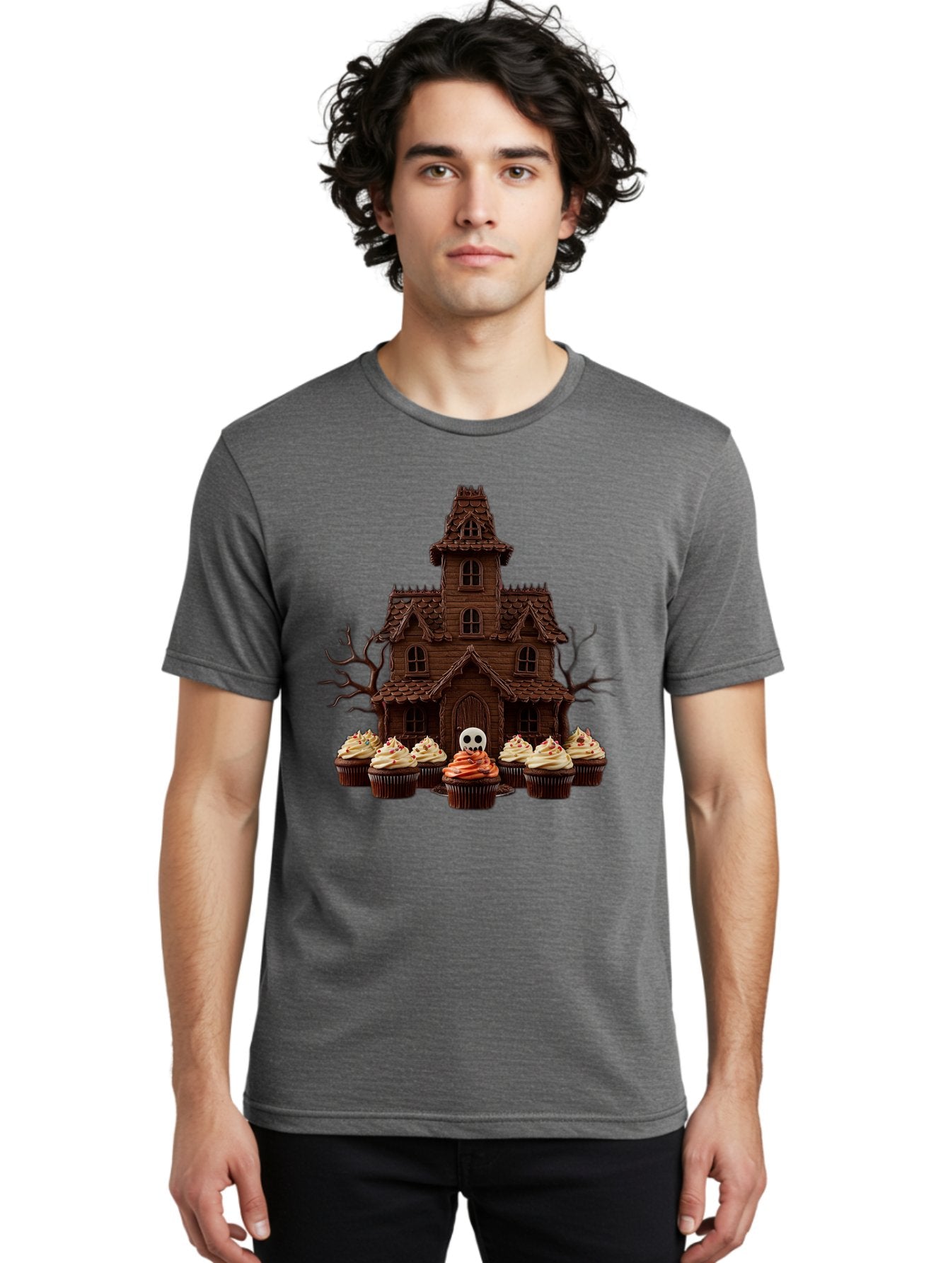 Cupcake-Haunted-House Men'S Graphic Tee, 100% Cotton, Comfortable Casual Summer Wear, Machine Washable, Vintage Camera, Old Camera, Antique Camera, Black Camera, Classic Photography, Photography Equipment, Nostalgic Device, Film Camera, Bam191 25