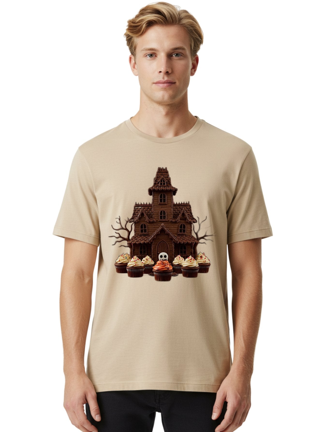 Cupcake-Haunted-House Men'S Graphic Tee, 100% Cotton, Comfortable Casual Summer Wear, Machine Washable, Vintage Camera, Old Camera, Antique Camera, Black Camera, Classic Photography, Photography Equipment, Nostalgic Device, Film Camera, Bam191 22