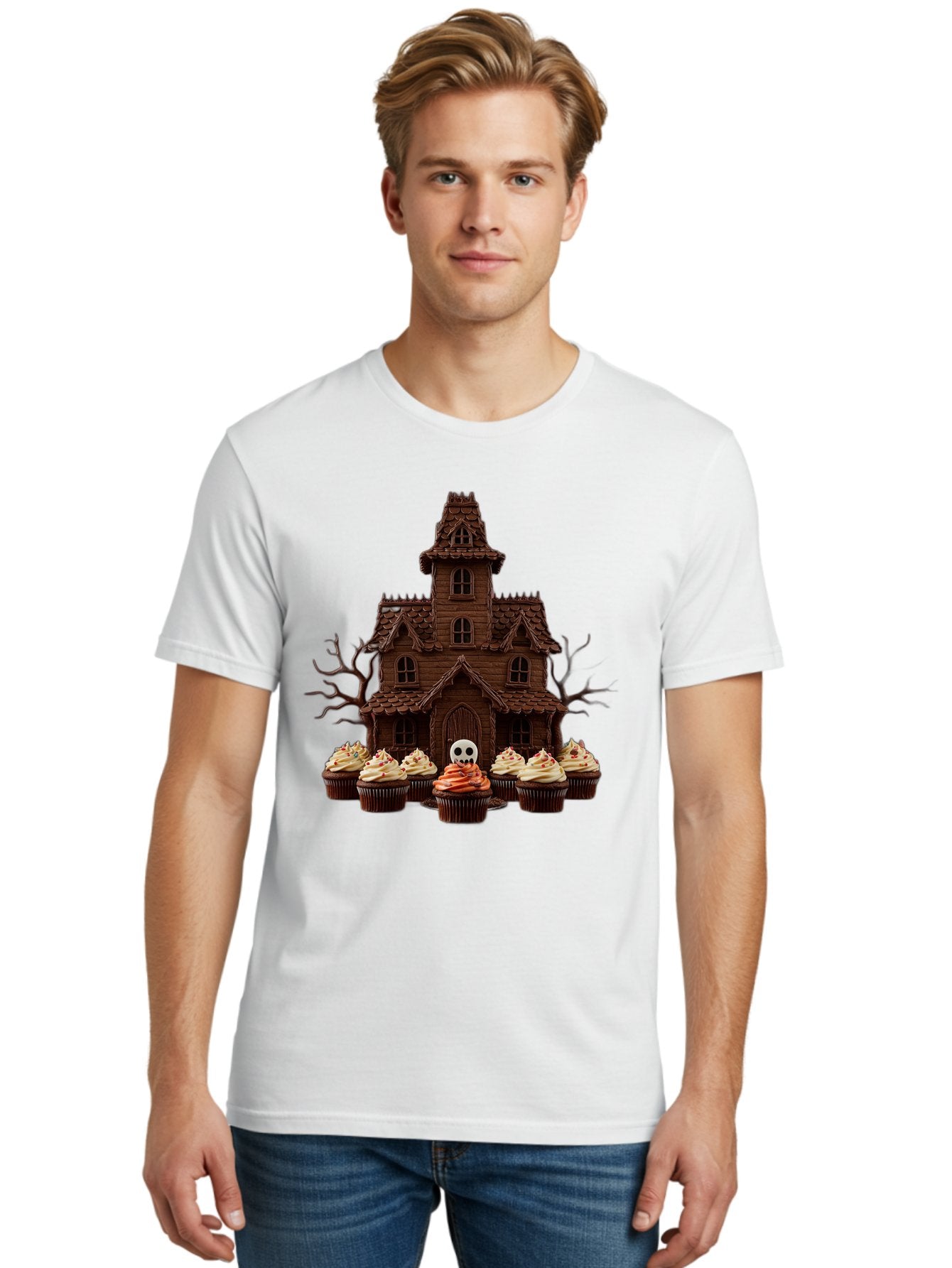 Cupcake-Haunted-House Men'S Graphic Tee, 100% Cotton, Comfortable Casual Summer Wear, Machine Washable, Vintage Camera, Old Camera, Antique Camera, Black Camera, Classic Photography, Photography Equipment, Nostalgic Device, Film Camera, Bam191 30