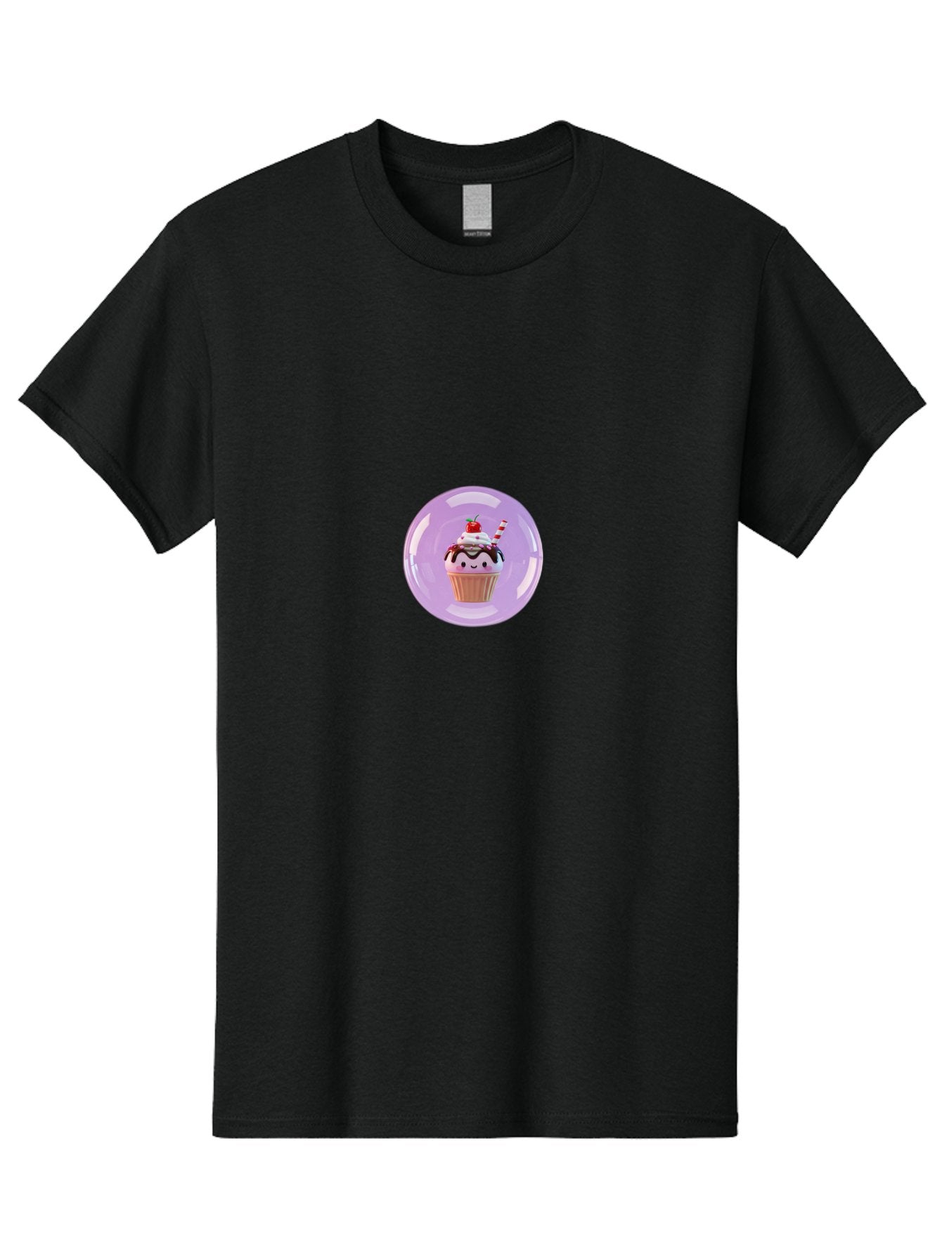Cupcake-In-Bubble Men'S Graphic Tee, 100% Cotton, Comfortable Casual Summer Wear, Machine Washable, Vintage Camera, Old Camera, Antique Camera, Black Camera, Classic Photography, Photography Equipment, Nostalgic Device, Film Camera, Camera Art Bam193