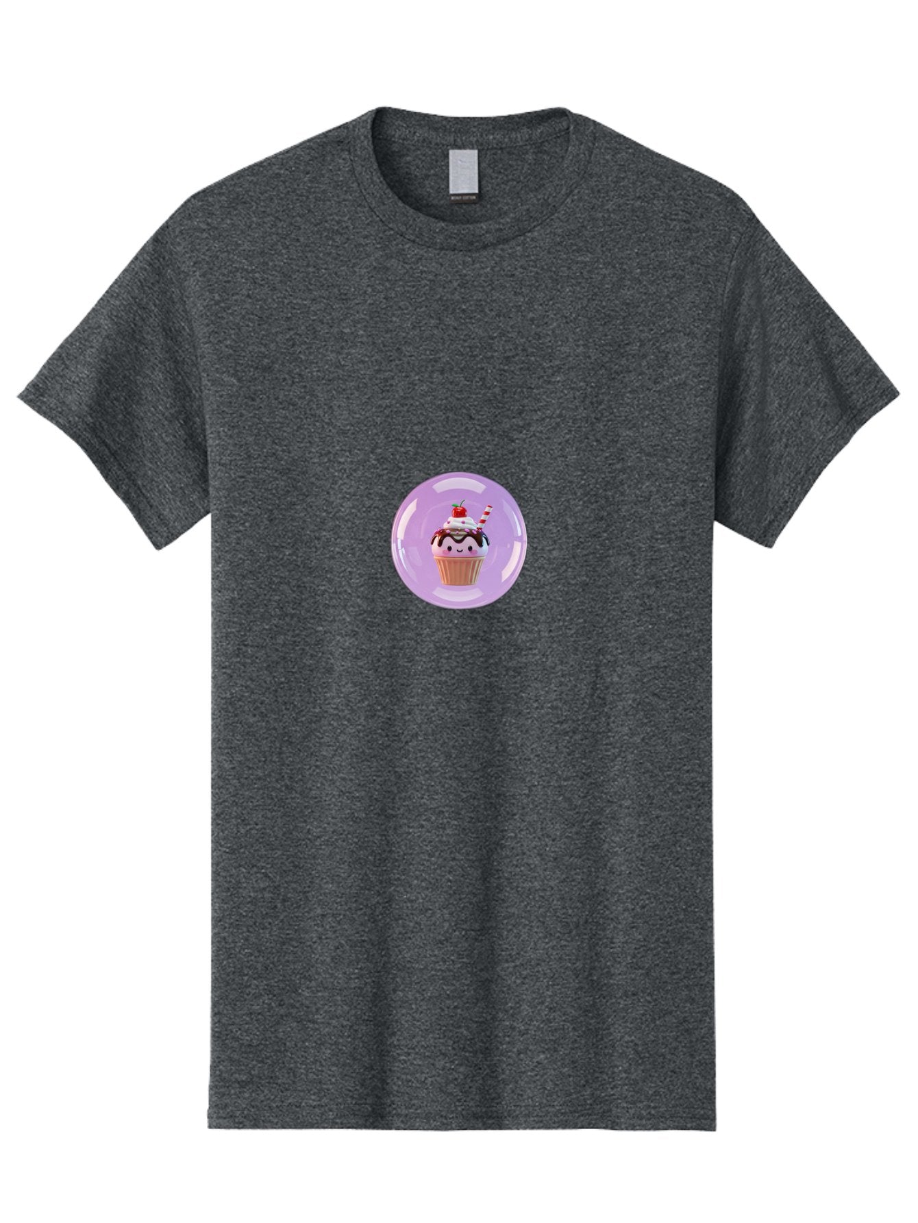 Cupcake-In-Bubble Men'S Graphic Tee, 100% Cotton, Comfortable Casual Summer Wear, Machine Washable, Vintage Camera, Old Camera, Antique Camera, Black Camera, Classic Photography, Photography Equipment, Nostalgic Device, Film Camera, Camera Art Bam193