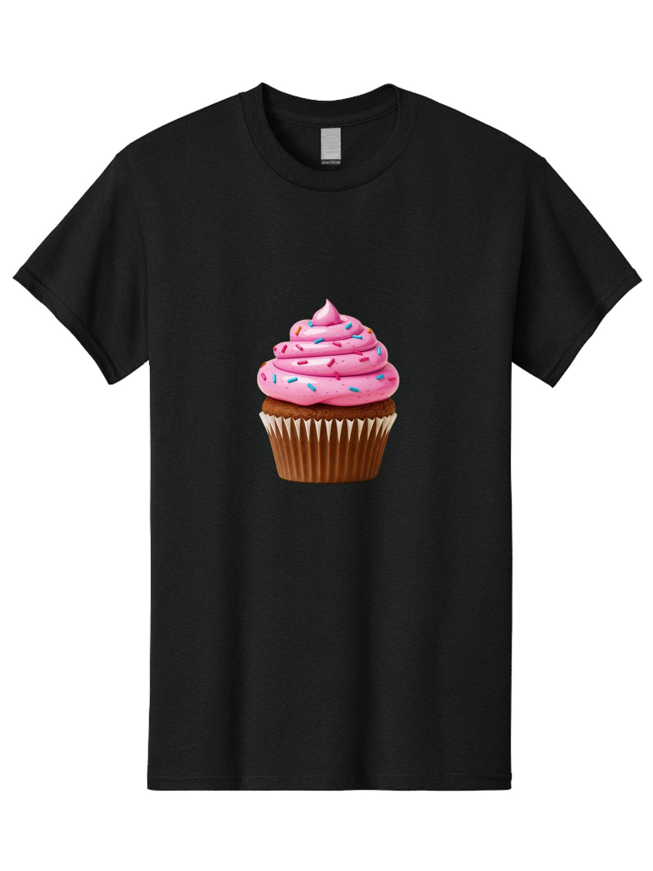 Cupcake-With-Pink-Frosting Men'S Graphic Tee, 100% Cotton, Comfortable Casual Summer Wear, Machine Washable, Vintage Camera, Old Camera, Antique Camera, Black Camera, Classic Photography, Photography Equipment, Nostalgic Device, Film Camera, Bam196 3