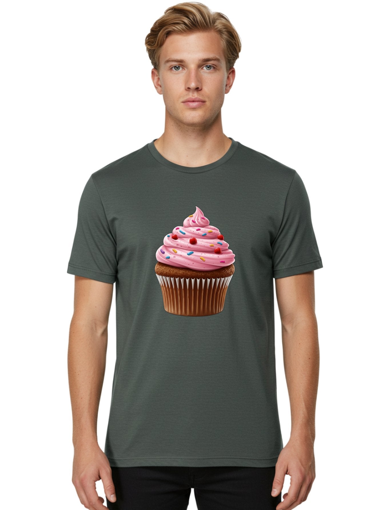 Cupcake-With-Sprinkles Men'S Graphic Tee, 100% Cotton, Comfortable Casual Summer Wear, Machine Washable, Vintage Camera, Old Camera, Antique Camera, Black Camera, Classic Photography, Photography Equipment, Nostalgic Device, Film Camera, Bam197 17