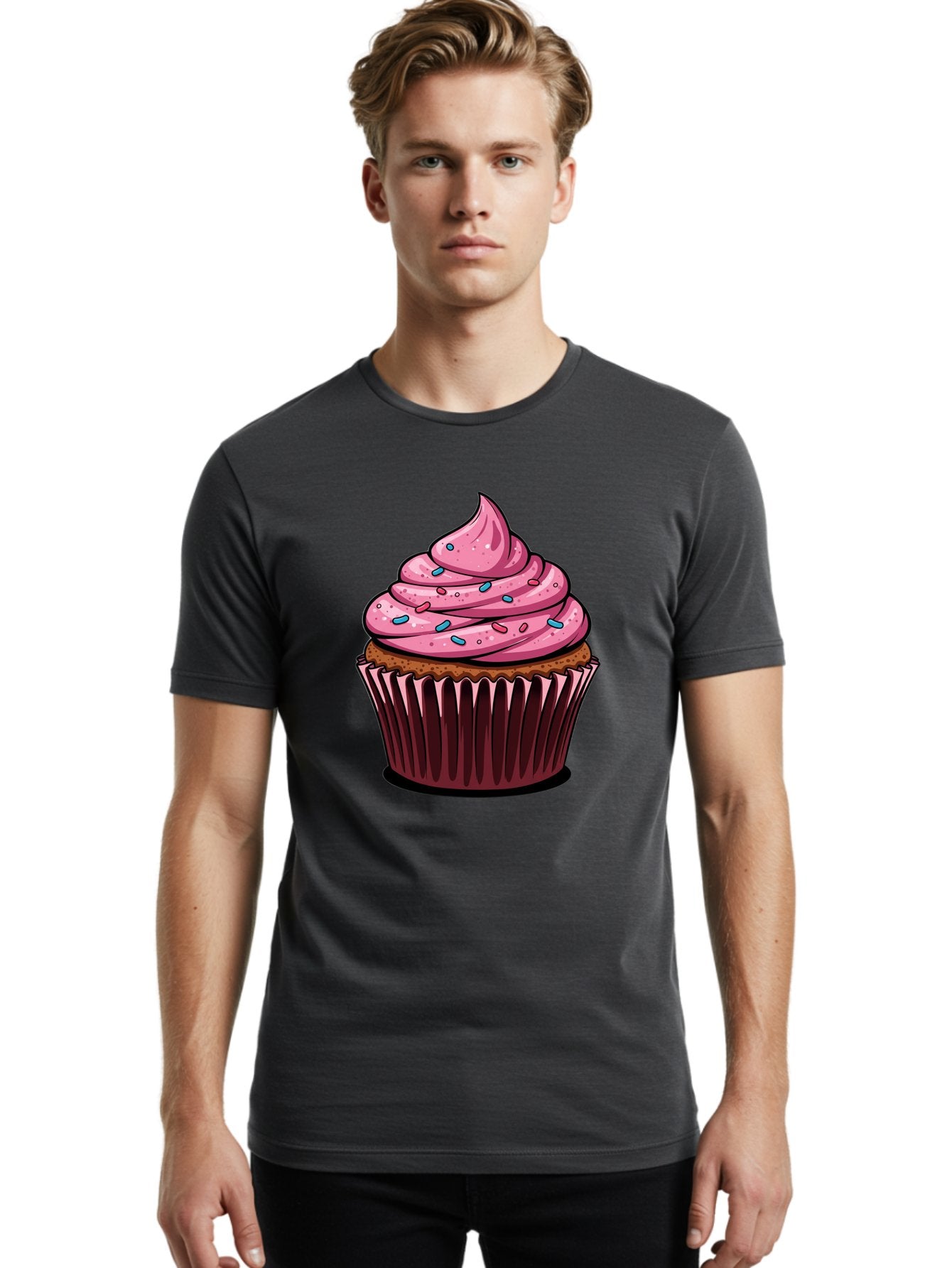Cupcake Men'S Graphic Tee, 100% Cotton, Comfortable Casual Summer Wear, Machine Washable, Vintage Camera, Old Camera, Antique Camera, Black Camera, Classic Photography, Photography Equipment, Nostalgic Device, Film Camera, Camera Art Bam198 22