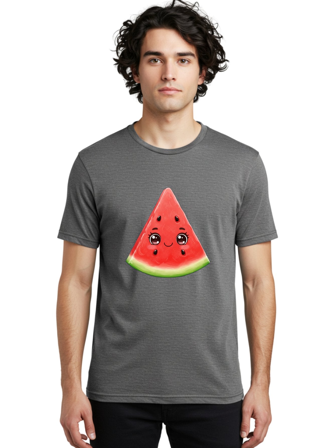 Cute-Watermelon-Slice Men'S Graphic Tee, 100% Cotton, Comfortable Casual Summer Wear, Machine Washable, Vintage Camera, Old Camera, Antique Camera, Black Camera, Classic Photography, Photography Equipment, Nostalgic Device, Film Camera, Bam205 30