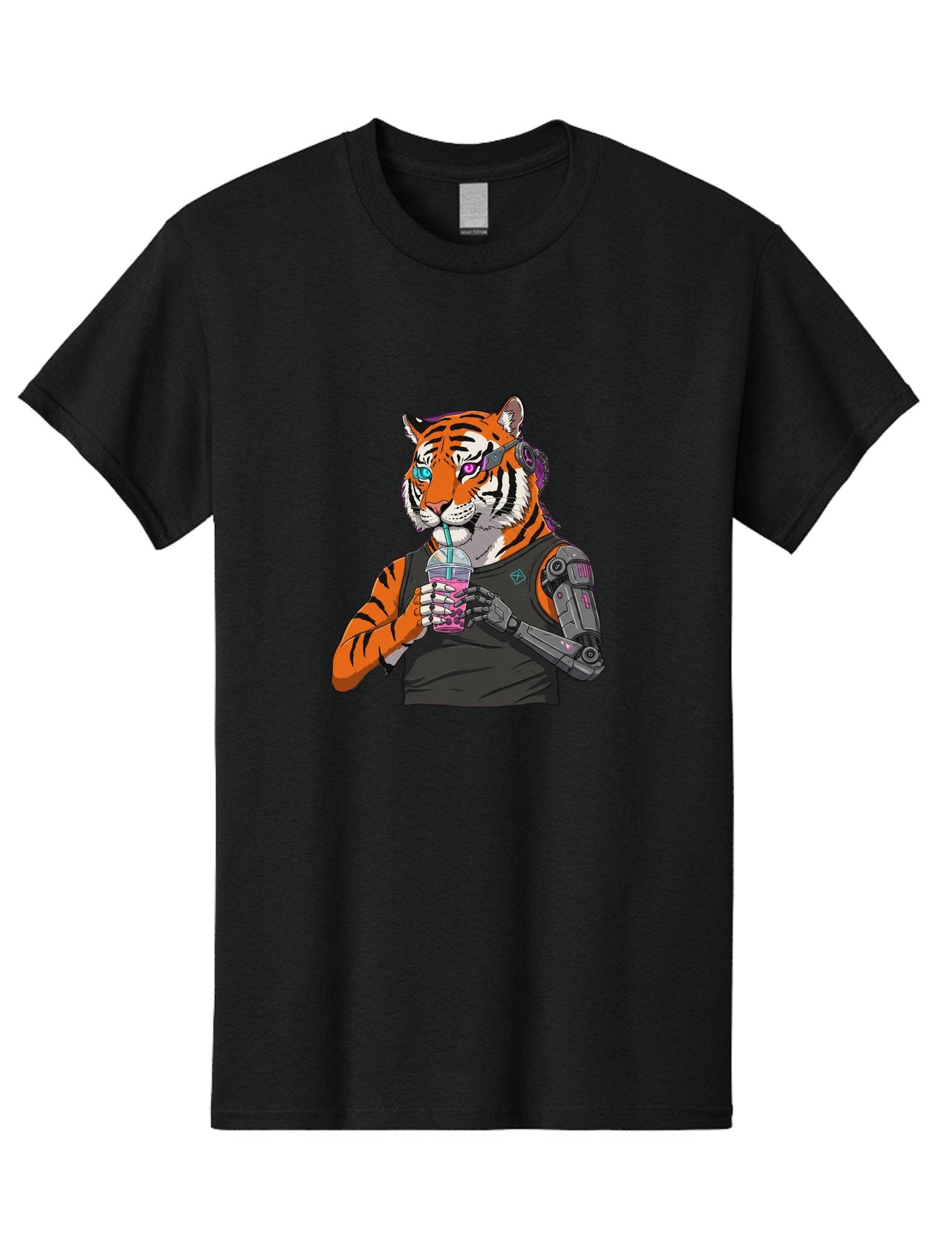 Cyber-Tiger Men'S Graphic Tee, 100% Cotton, Comfortable Casual Summer Wear, Machine Washable, Vintage Camera, Old Camera, Antique Camera, Black Camera, Classic Photography, Photography Equipment, Nostalgic Device, Film Camera, Camera Art Bam208
