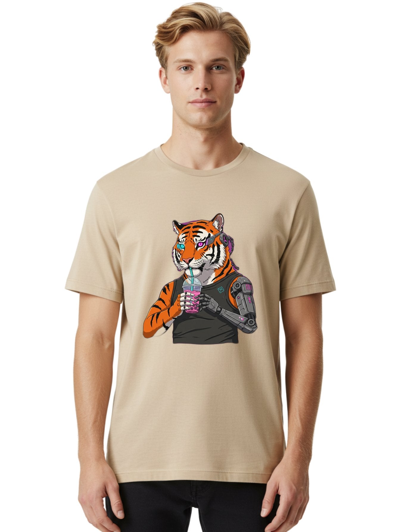 Cyber-Tiger Men'S Graphic Tee, 100% Cotton, Comfortable Casual Summer Wear, Machine Washable, Vintage Camera, Old Camera, Antique Camera, Black Camera, Classic Photography, Photography Equipment, Nostalgic Device, Film Camera, Camera Art Bam208 30