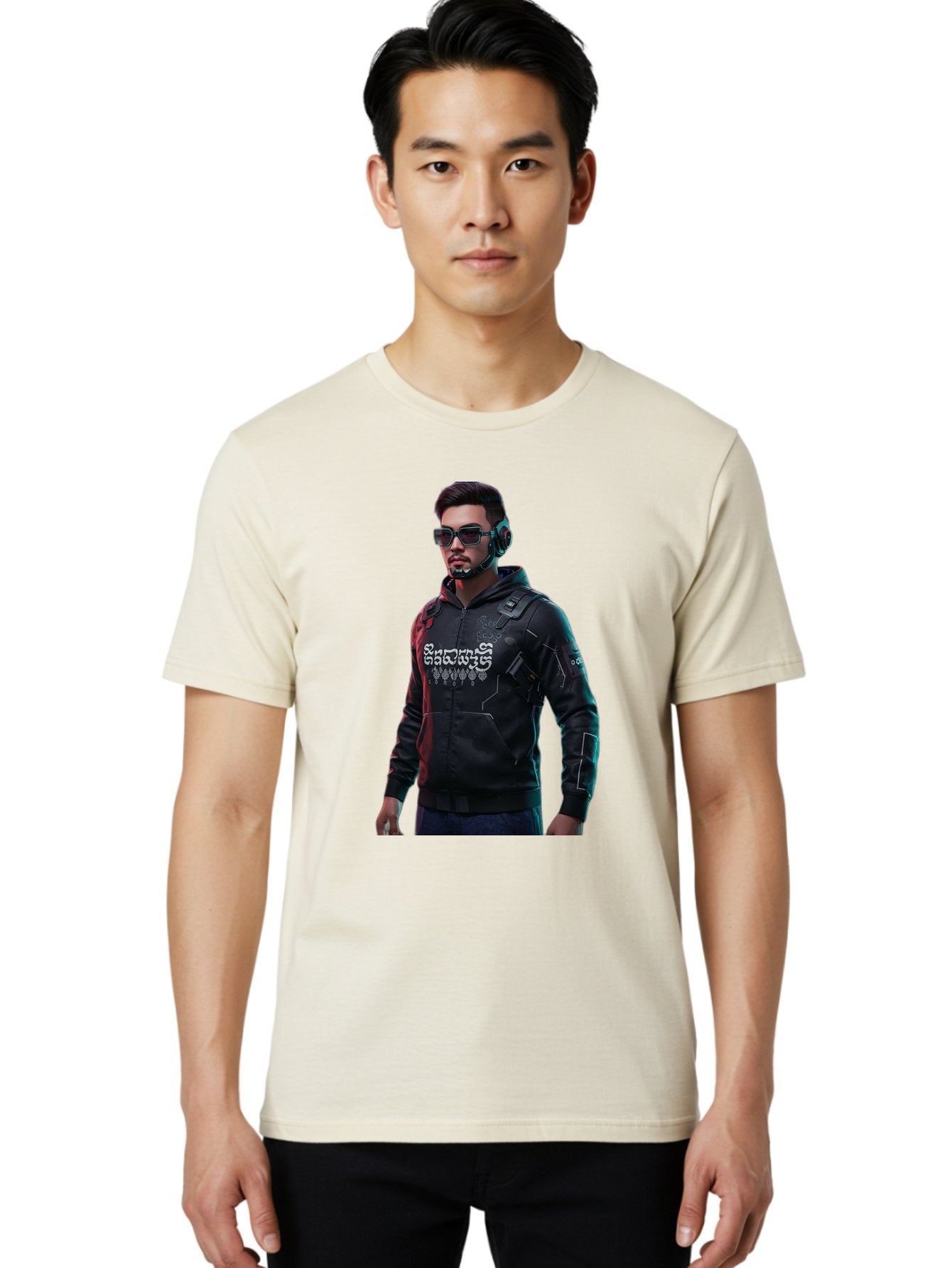 Cyberpunk-Character Men'S Graphic Tee, 100% Cotton, Comfortable Casual Summer Wear, Machine Washable, Vintage Camera, Old Camera, Antique Camera, Black Camera, Classic Photography, Photography Equipment, Nostalgic Device, Film Camera, Bam209 18