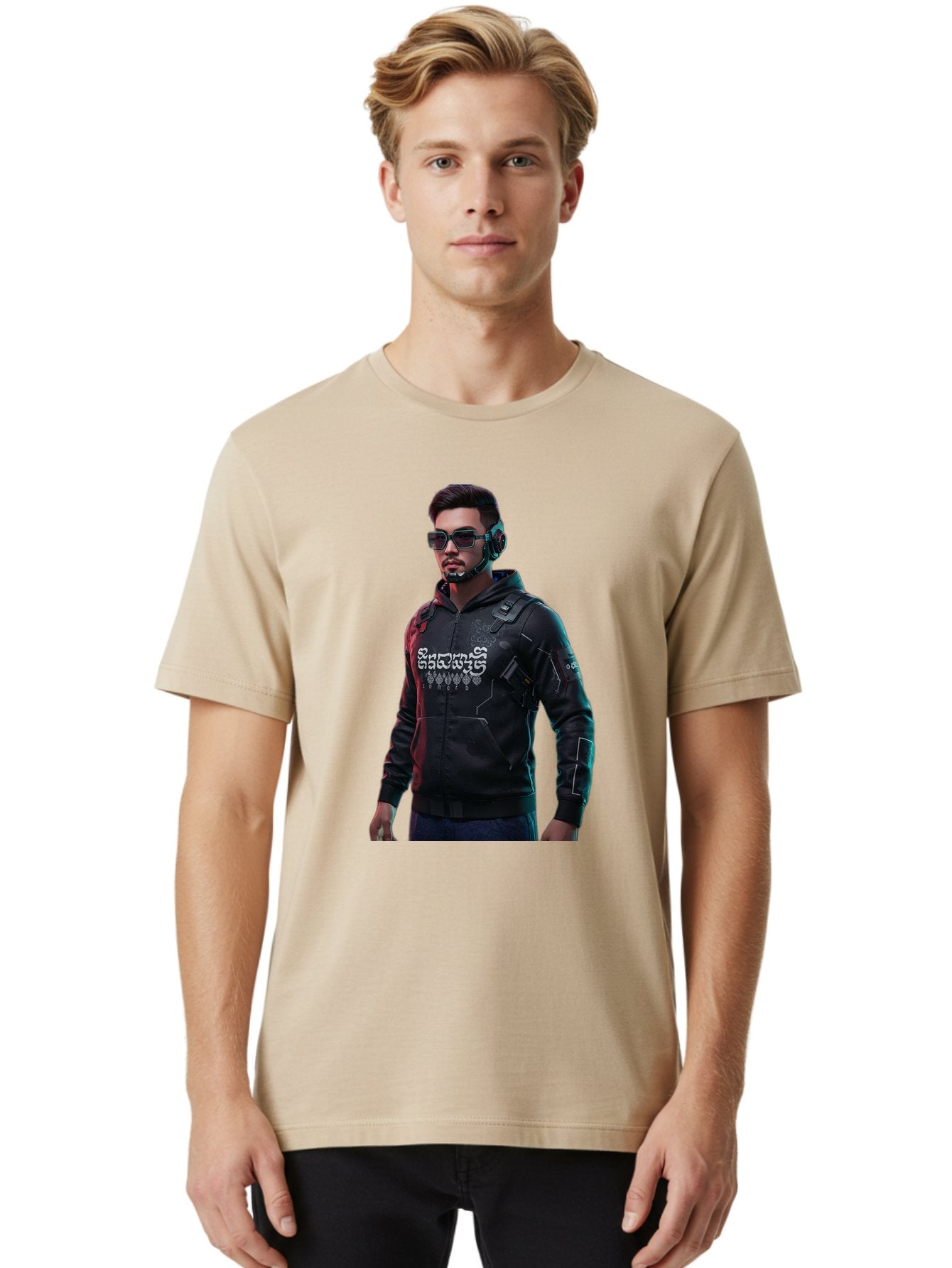 Cyberpunk-Character Men'S Graphic Tee, 100% Cotton, Comfortable Casual Summer Wear, Machine Washable, Vintage Camera, Old Camera, Antique Camera, Black Camera, Classic Photography, Photography Equipment, Nostalgic Device, Film Camera, Bam209 27