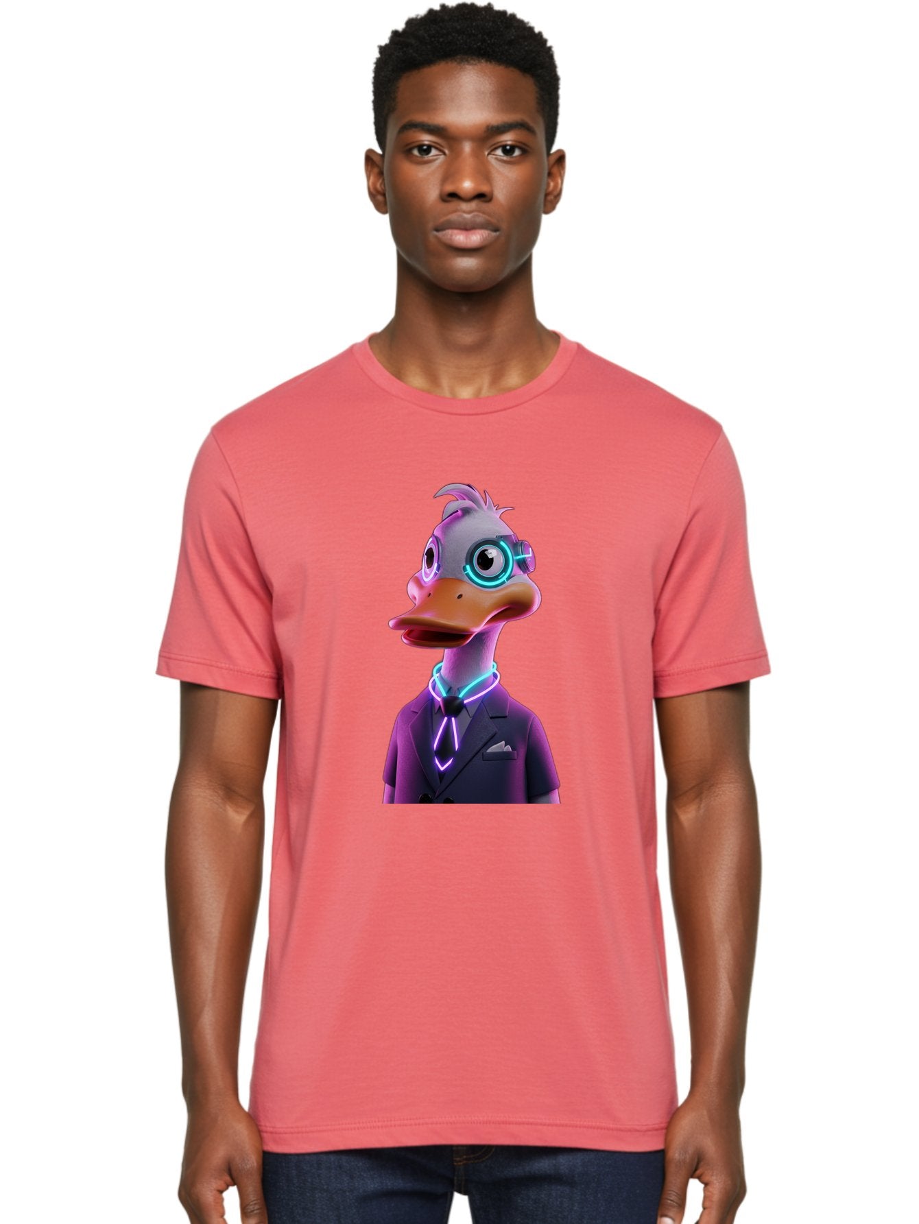 Cyberpunk-Duck Men'S Graphic Tee, 100% Cotton, Comfortable Casual Summer Wear, Machine Washable, Vintage Camera, Old Camera, Antique Camera, Black Camera, Classic Photography, Photography Equipment, Nostalgic Device, Film Camera, Camera Art Bam210 20