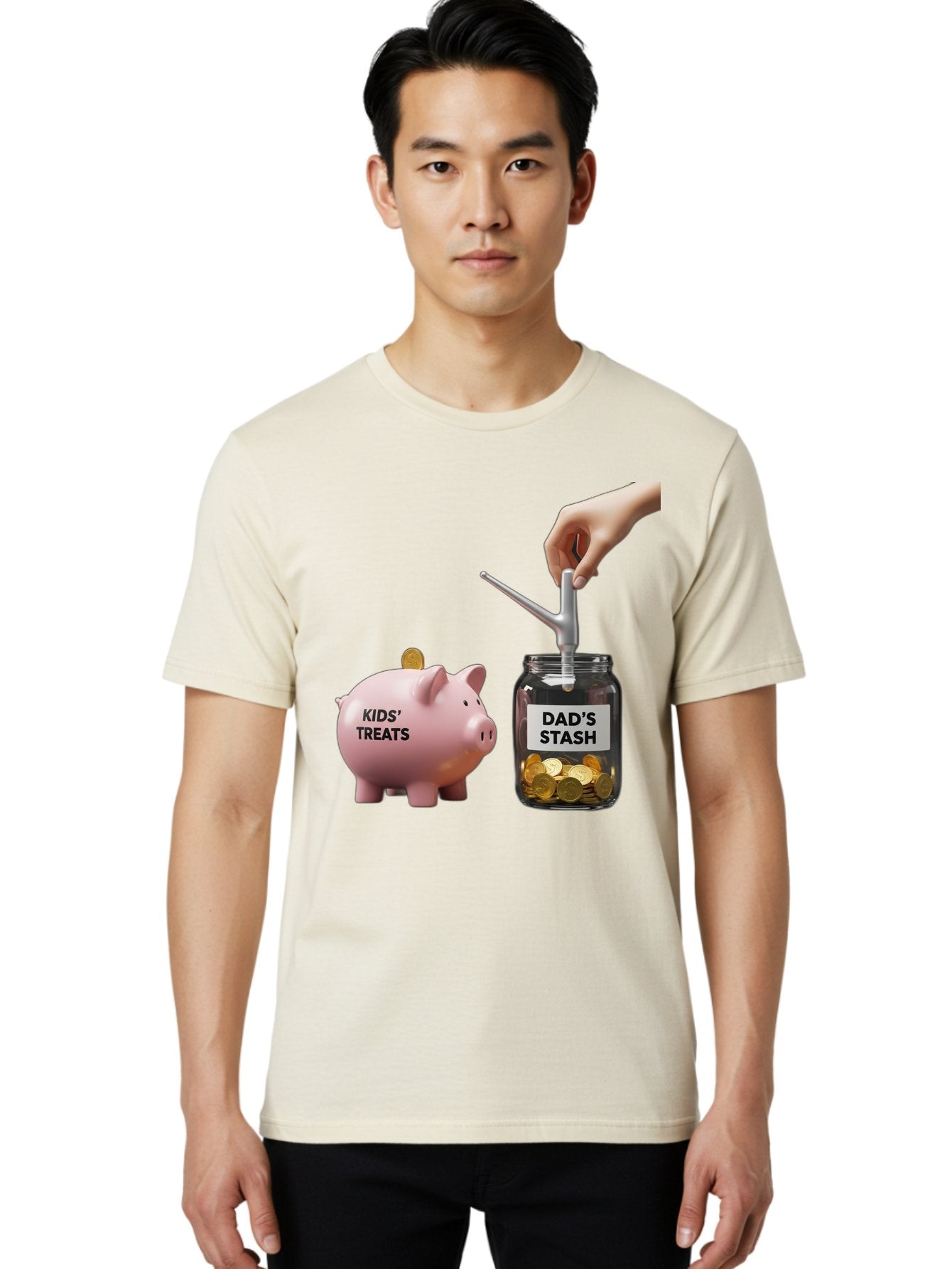 Dad-S-Stash Men'S Graphic Tee, 100% Cotton, Comfortable Casual Summer Wear, Machine Washable, Vintage Camera, Old Camera, Antique Camera, Black Camera, Classic Photography, Photography Equipment, Nostalgic Device, Film Camera, Camera Art Bam215 21