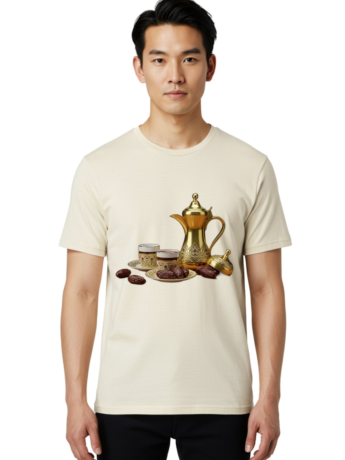 Dallah-Tea-Set Men'S Graphic Tee, 100% Cotton, Comfortable Casual Summer Wear, Machine Washable, Vintage Camera, Old Camera, Antique Camera, Black Camera, Classic Photography, Photography Equipment, Nostalgic Device, Film Camera, Camera Art Bam217 27