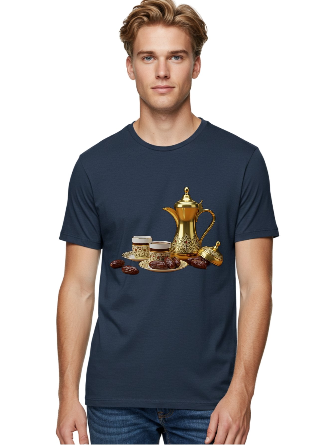 Dallah-Tea-Set Men'S Graphic Tee, 100% Cotton, Comfortable Casual Summer Wear, Machine Washable, Vintage Camera, Old Camera, Antique Camera, Black Camera, Classic Photography, Photography Equipment, Nostalgic Device, Film Camera, Camera Art Bam217 20