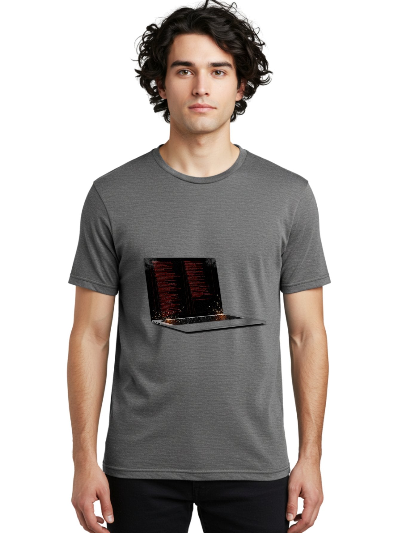 Damaged-Laptop Men'S Graphic Tee, 100% Cotton, Comfortable Casual Summer Wear, Machine Washable, Vintage Camera, Old Camera, Antique Camera, Black Camera, Classic Photography, Photography Equipment, Nostalgic Device, Film Camera, Camera Art Bam219 25