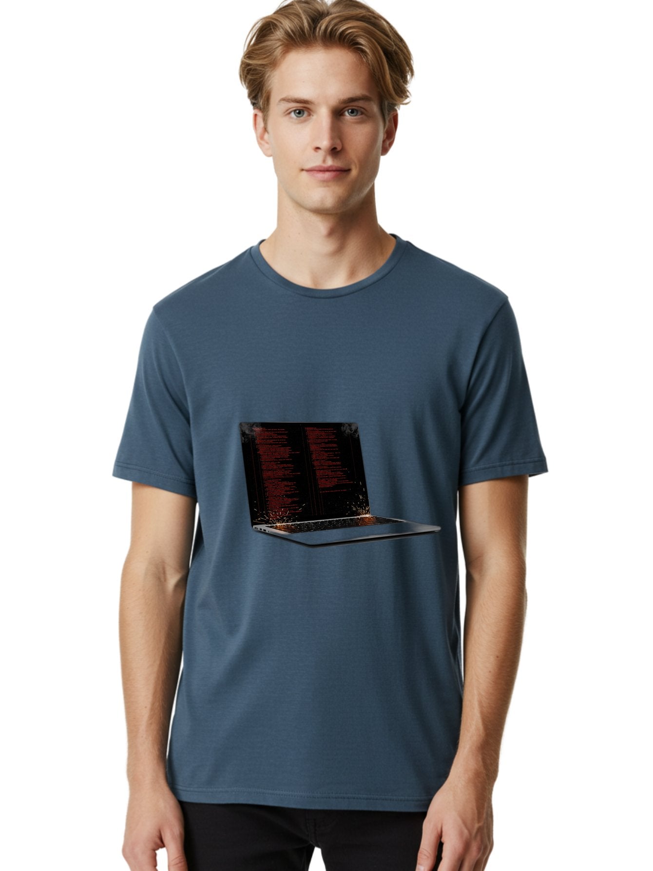 Damaged-Laptop Men'S Graphic Tee, 100% Cotton, Comfortable Casual Summer Wear, Machine Washable, Vintage Camera, Old Camera, Antique Camera, Black Camera, Classic Photography, Photography Equipment, Nostalgic Device, Film Camera, Camera Art Bam219 29