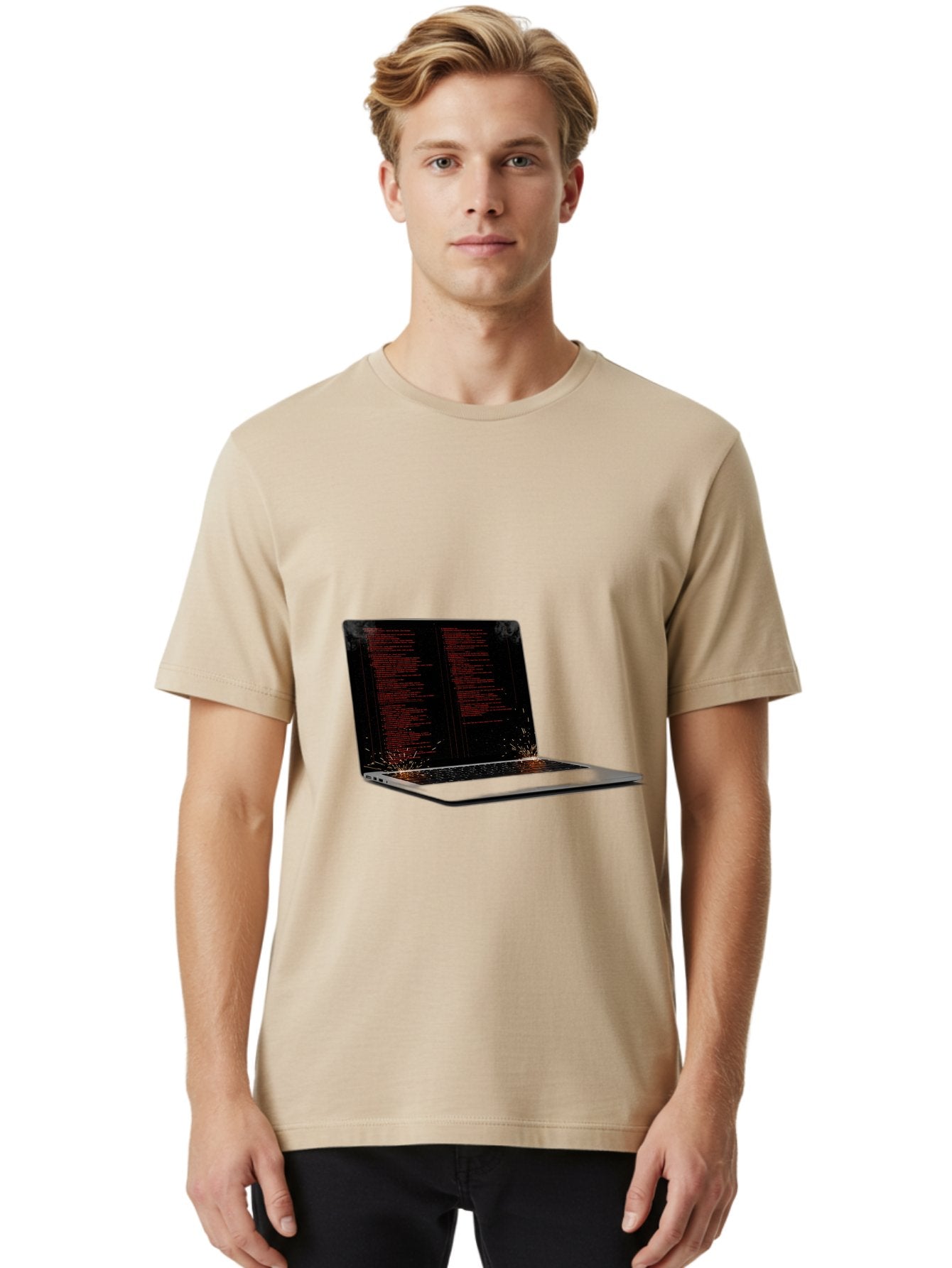 Damaged-Laptop Men'S Graphic Tee, 100% Cotton, Comfortable Casual Summer Wear, Machine Washable, Vintage Camera, Old Camera, Antique Camera, Black Camera, Classic Photography, Photography Equipment, Nostalgic Device, Film Camera, Camera Art Bam219 19