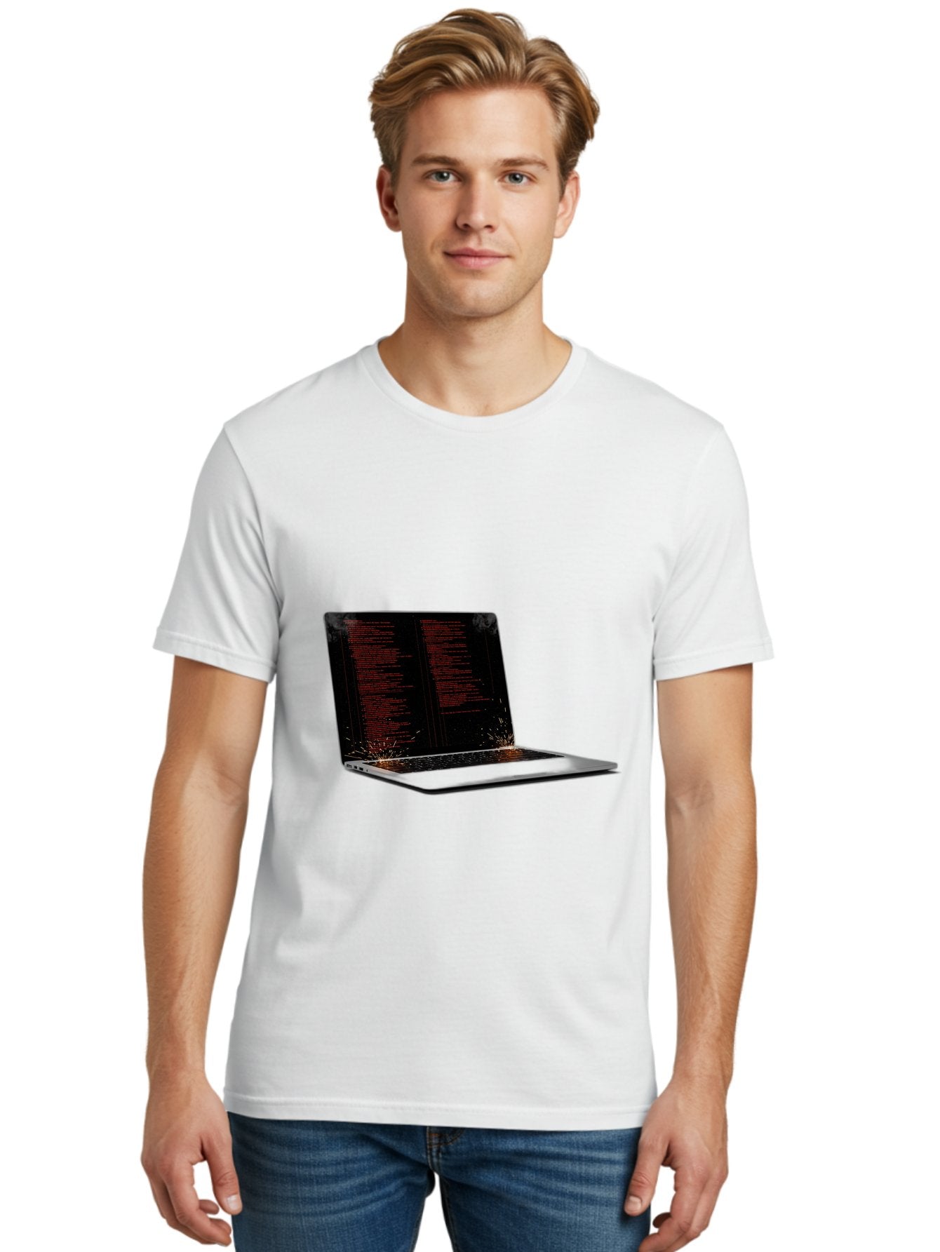 Damaged-Laptop Men'S Graphic Tee, 100% Cotton, Comfortable Casual Summer Wear, Machine Washable, Vintage Camera, Old Camera, Antique Camera, Black Camera, Classic Photography, Photography Equipment, Nostalgic Device, Film Camera, Camera Art Bam219 16