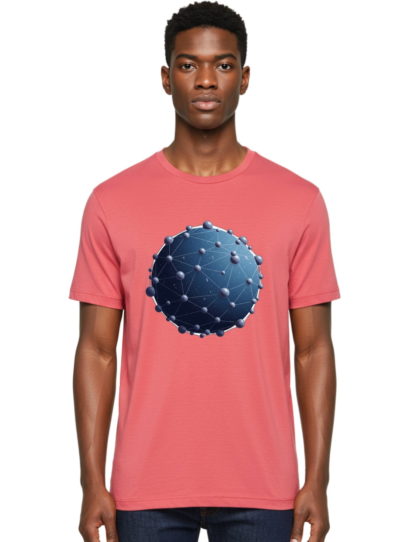 Dark-Blue-Sphere-With-Nodules Men'S Graphic Tee, 100% Cotton, Comfortable Casual Summer Wear, Machine Washable, Vintage Camera, Old Camera, Antique Camera, Black Camera, Classic Photography, Photography Equipment, Nostalgic Device, Bam224 22