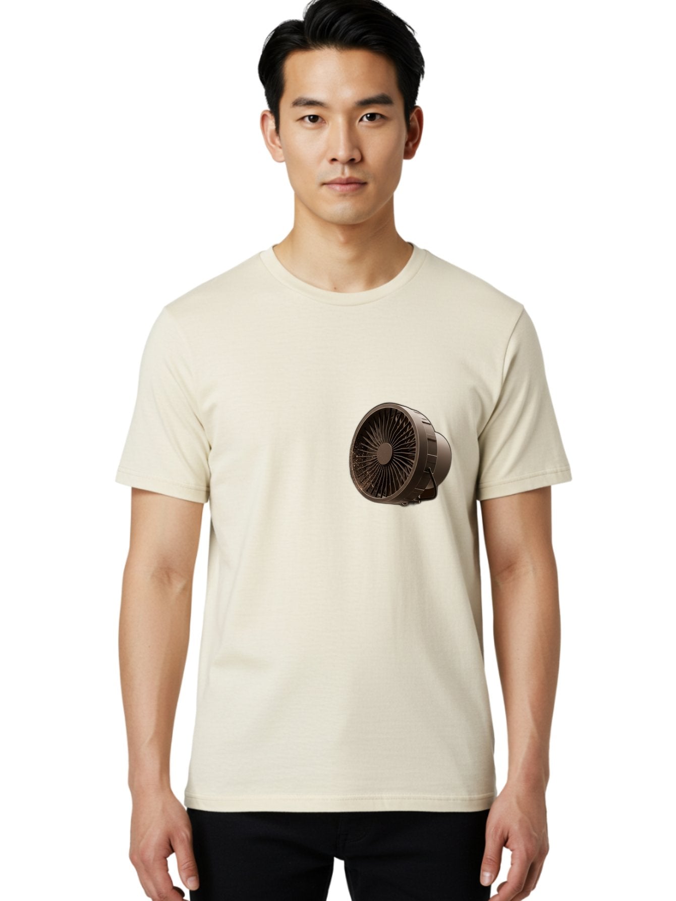 Dark-Brown-Box-Fan Men'S Graphic Tee, 100% Cotton, Comfortable Casual Summer Wear, Machine Washable, Vintage Camera, Old Camera, Antique Camera, Black Camera, Classic Photography, Photography Equipment, Nostalgic Device, Film Camera, Bam225 20