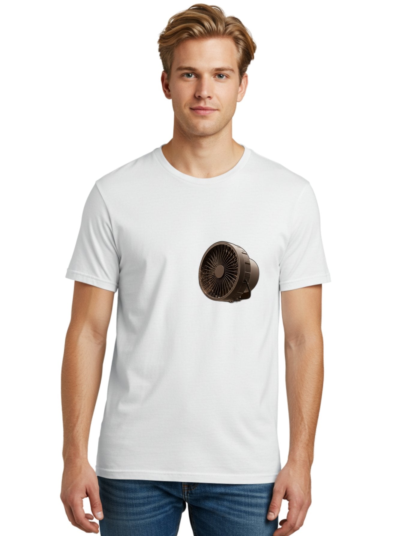 Dark-Brown-Box-Fan Men'S Graphic Tee, 100% Cotton, Comfortable Casual Summer Wear, Machine Washable, Vintage Camera, Old Camera, Antique Camera, Black Camera, Classic Photography, Photography Equipment, Nostalgic Device, Film Camera, Bam225 22