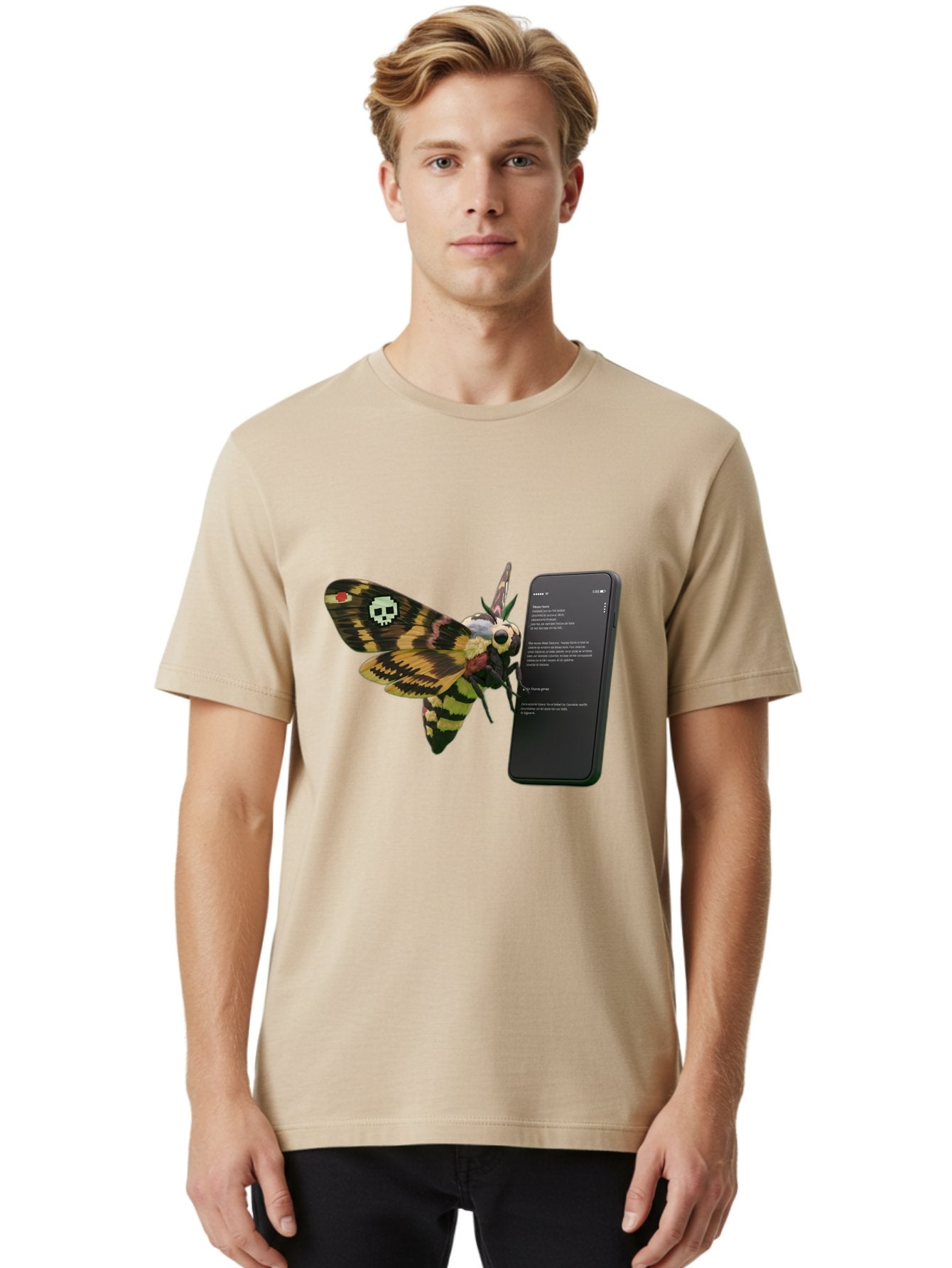 Death-S-Head-Hawkmoth-1 Men'S Graphic Tee, 100% Cotton, Comfortable Casual Summer Wear, Machine Washable, Vintage Camera, Old Camera, Antique Camera, Black Camera, Classic Photography, Photography Equipment, Nostalgic Device, Film Camera, Bam232 16
