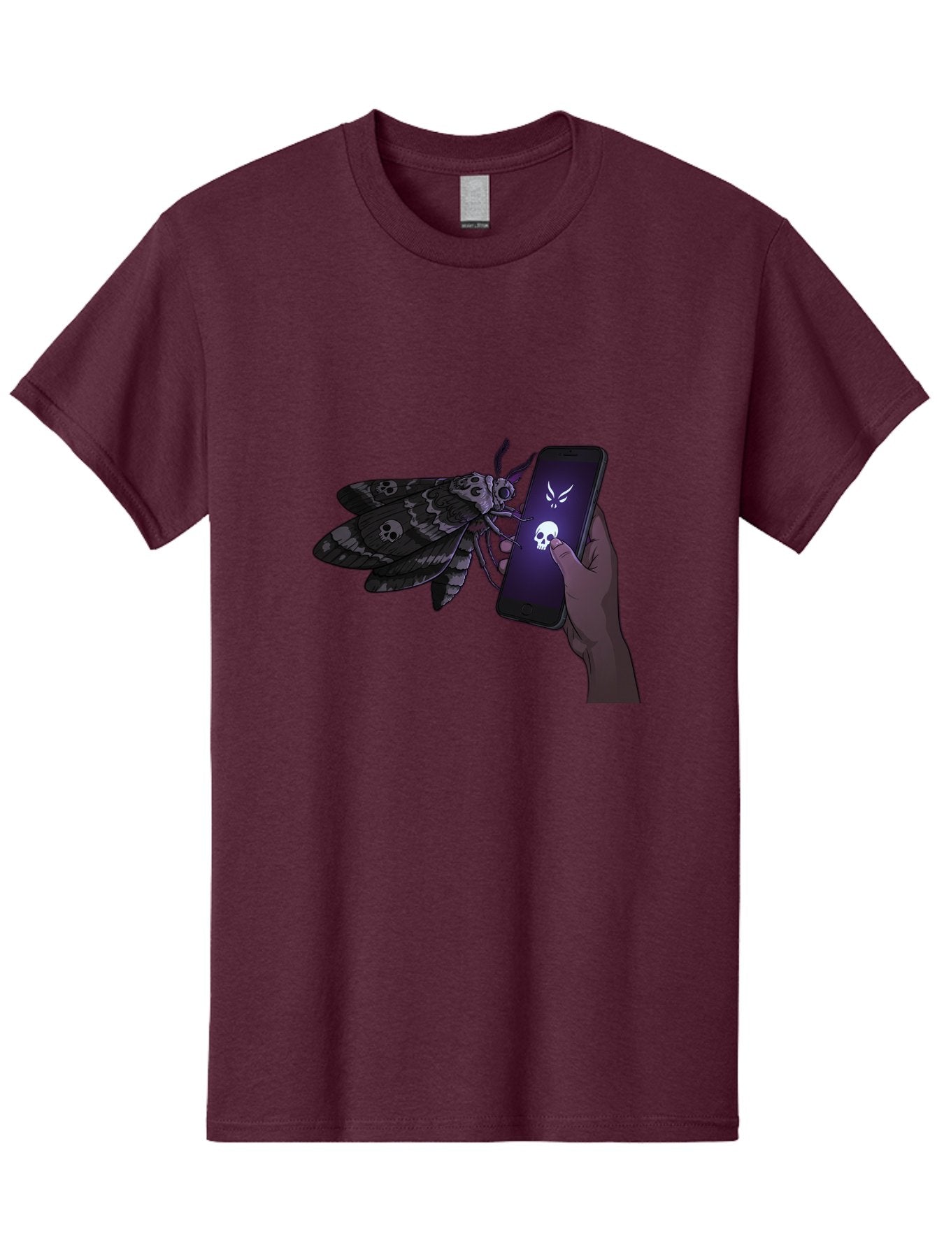 Death-S-Head-Hawkmoth-2 Men'S Graphic Tee, 100% Cotton, Comfortable Casual Summer Wear, Machine Washable, Vintage Camera, Old Camera, Antique Camera, Black Camera, Classic Photography, Photography Equipment, Nostalgic Device, Film Camera, Bam233