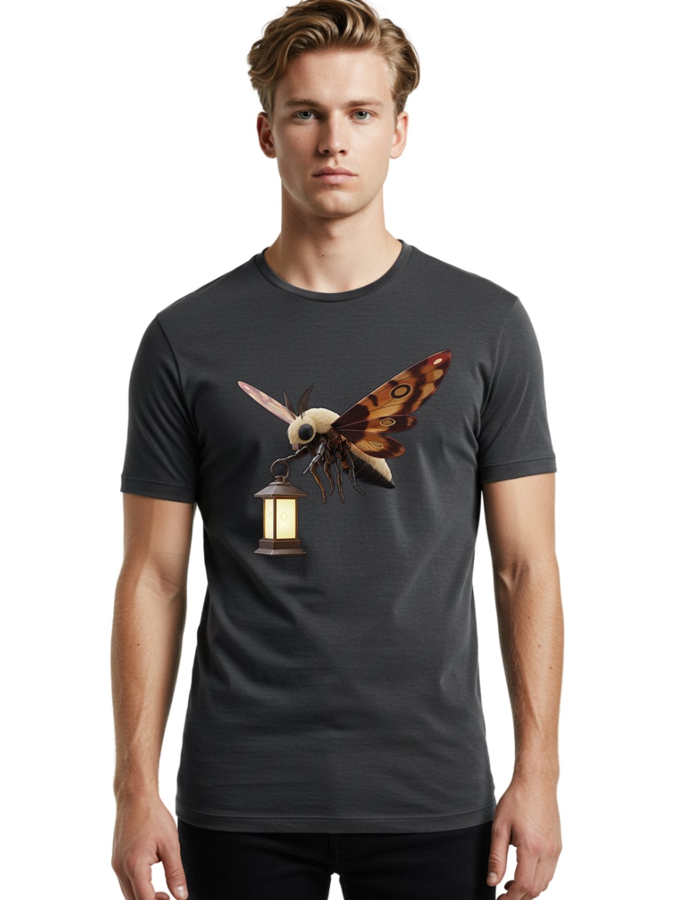 Death-S-Head-Hawkmoth-3 Men'S Graphic Tee, 100% Cotton, Comfortable Casual Summer Wear, Machine Washable, Vintage Camera, Old Camera, Antique Camera, Black Camera, Classic Photography, Photography Equipment, Nostalgic Device, Film Camera, Bam234 30