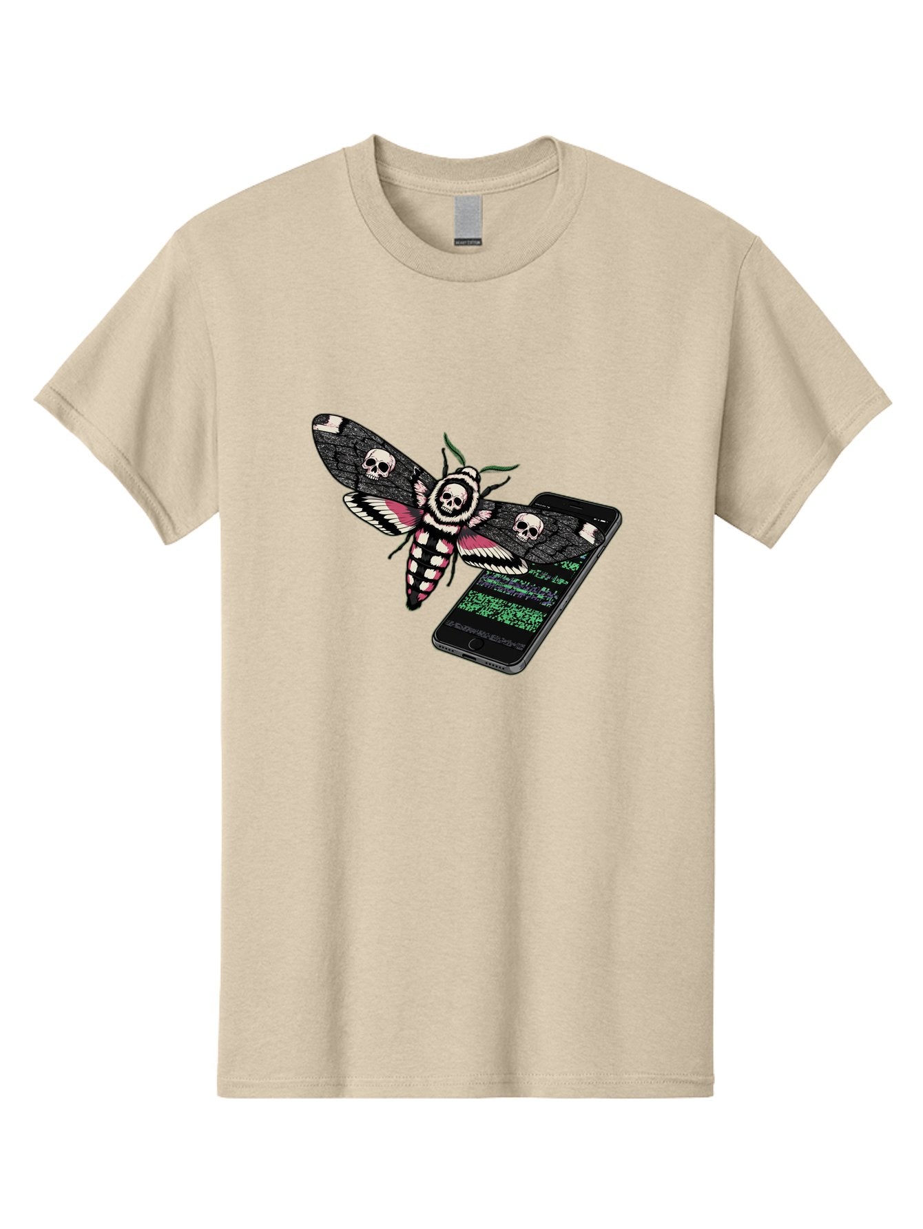 Death-S-Head-Hawkmoth-Smartphone Men'S Graphic Tee, 100% Cotton, Comfortable Casual Summer Wear, Machine Washable, Vintage Camera, Old Camera, Antique Camera, Black Camera, Classic Photography, Photography Equipment, Nostalgic Device, Bam235 4