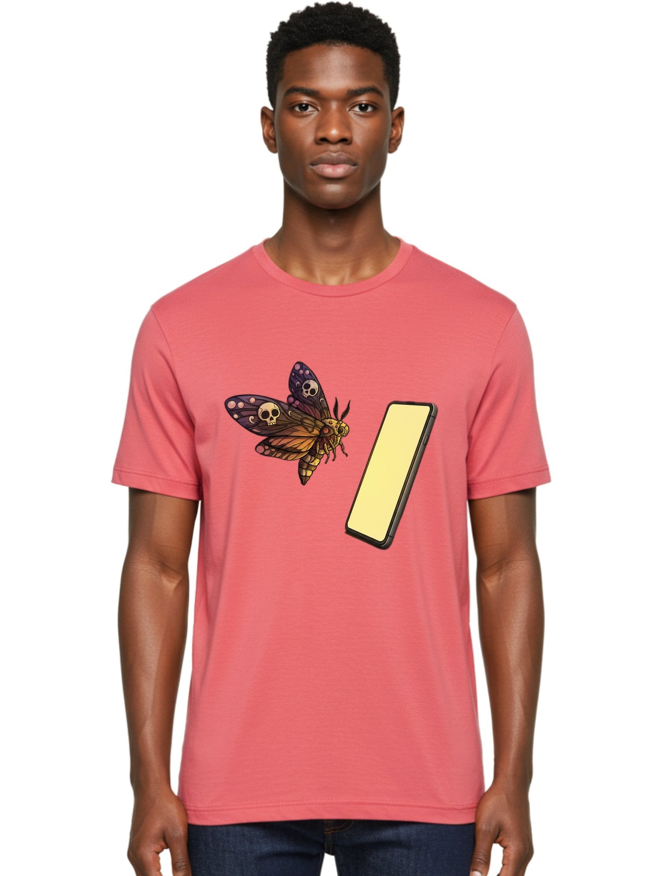 Death-S-Head-Hawkmoth Men'S Graphic Tee, 100% Cotton, Comfortable Casual Summer Wear, Machine Washable, Vintage Camera, Old Camera, Antique Camera, Black Camera, Classic Photography, Photography Equipment, Nostalgic Device, Film Camera, Bam236 23