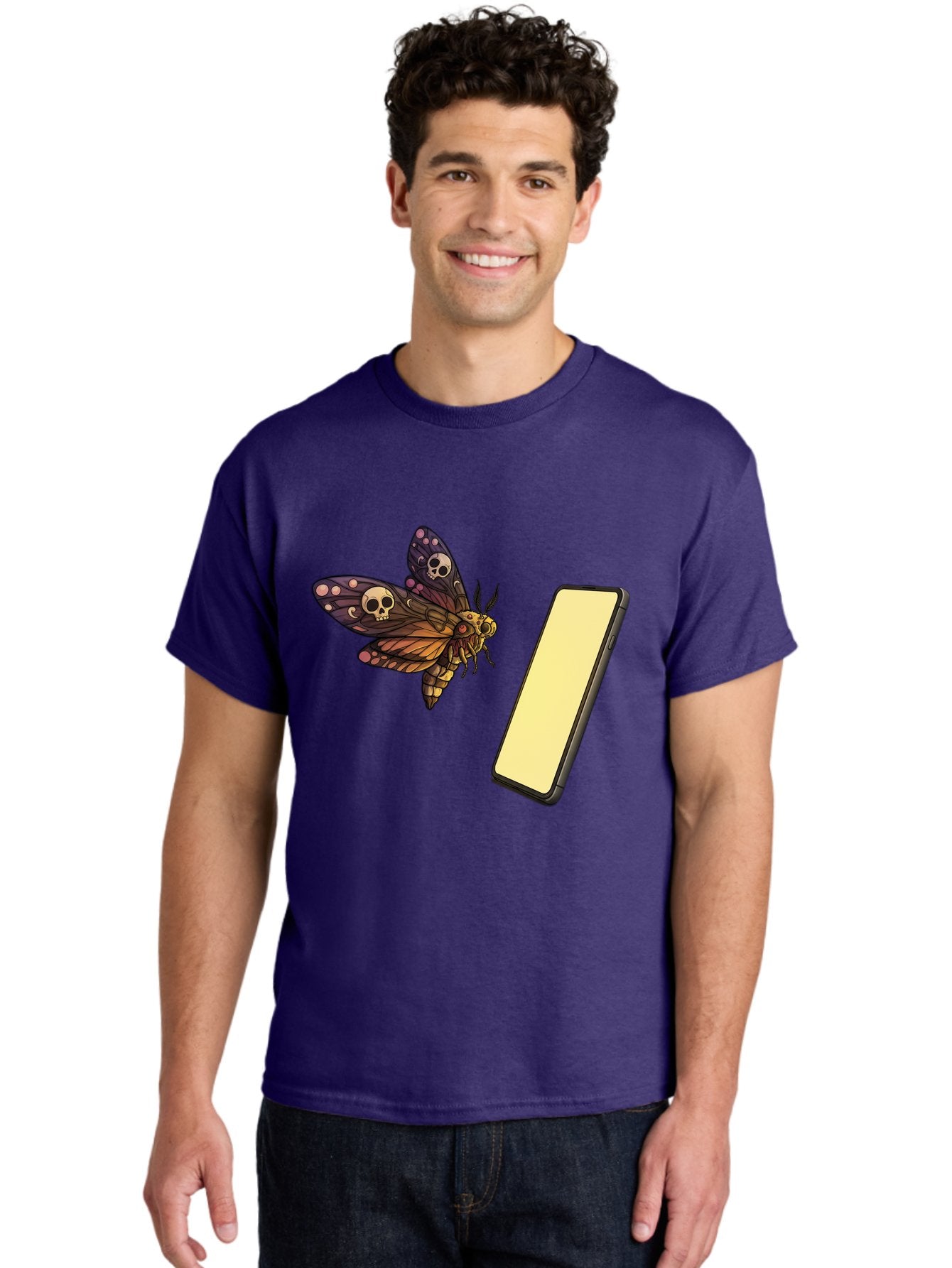 Death-S-Head-Hawkmoth Men'S Graphic Tee, 100% Cotton, Comfortable Casual Summer Wear, Machine Washable, Vintage Camera, Old Camera, Antique Camera, Black Camera, Classic Photography, Photography Equipment, Nostalgic Device, Film Camera, Bam236 21