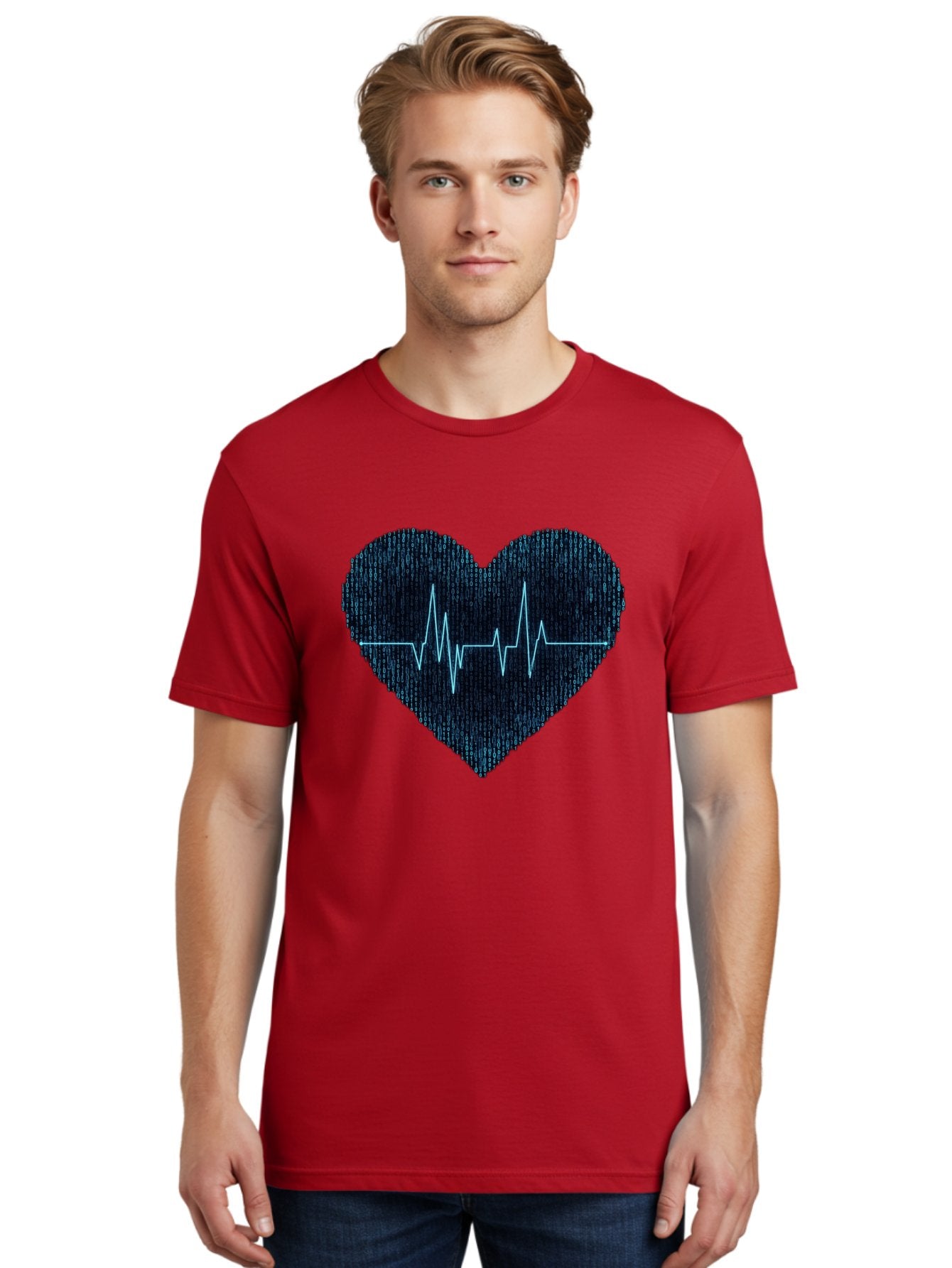 Denim-Heartbeat Men'S Graphic Tee, 100% Cotton, Comfortable Casual Summer Wear, Machine Washable, Vintage Camera, Old Camera, Antique Camera, Black Camera, Classic Photography, Photography Equipment, Nostalgic Device, Film Camera, Camera Art Bam242 23